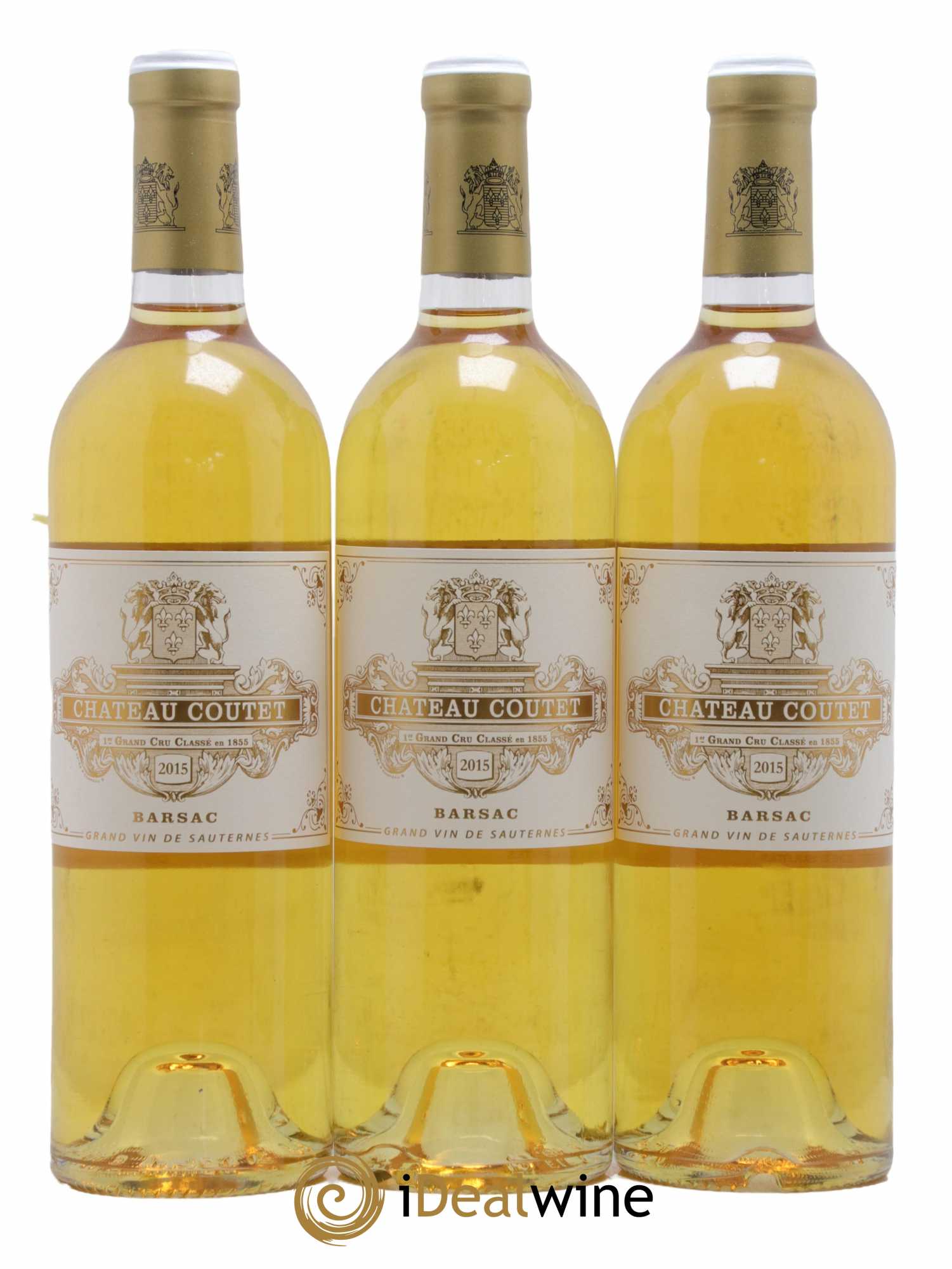 Château Coutet 1er Grand Cru Classé 2015 - Lotto di 3 bottiglie - 0