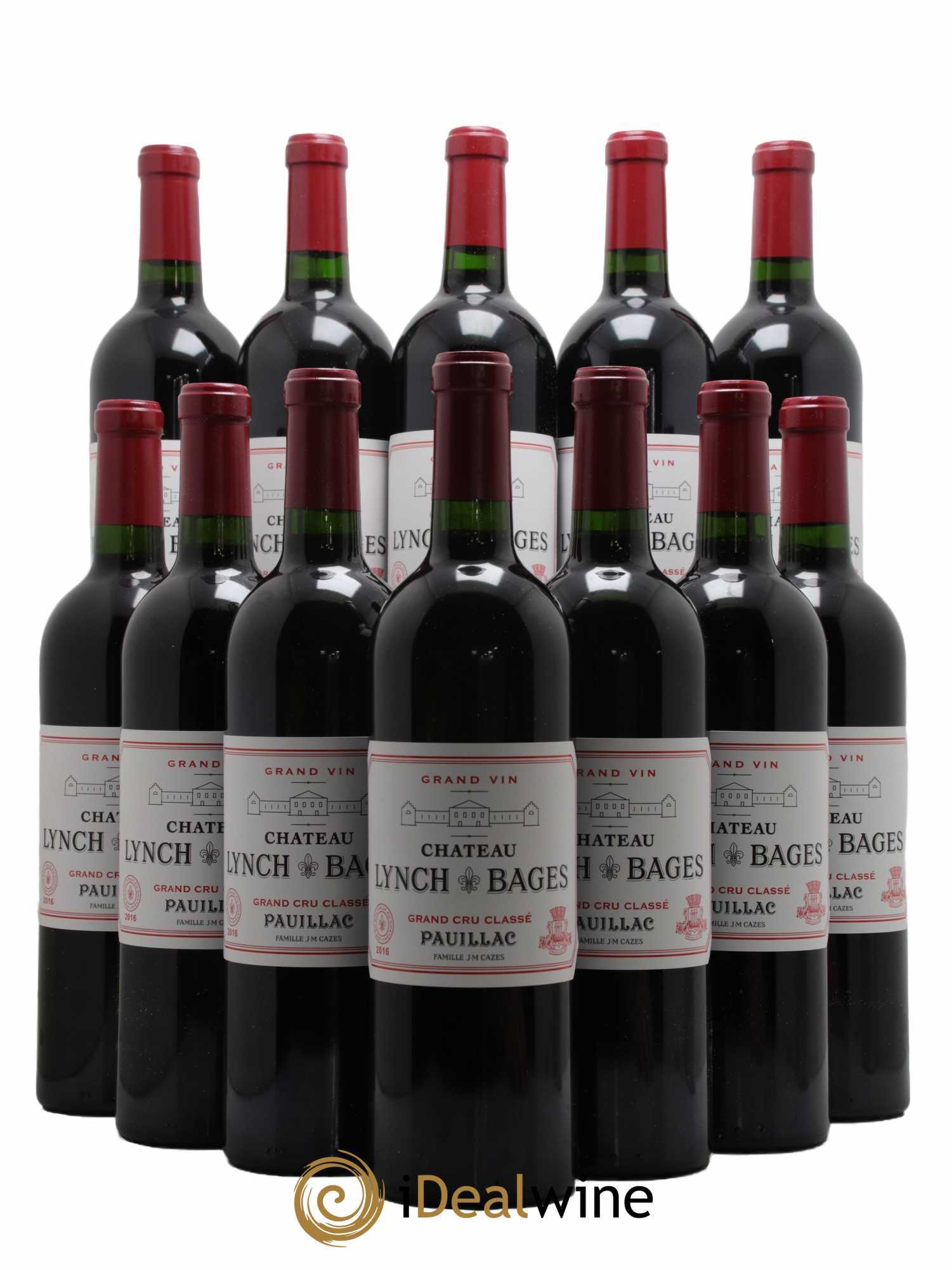 Château Lynch Bages 5ème Grand Cru Classé 2016 - Lot de 12 bouteilles - 0