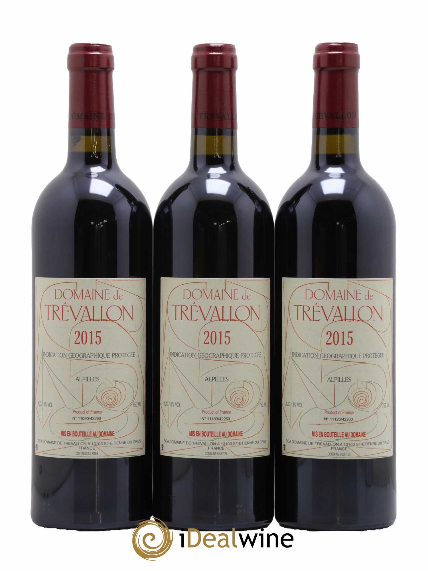 Alpilles Trévallon (Domaine de) Eloi Dürrbach 2015 - Lot de 3 bouteilles - 0