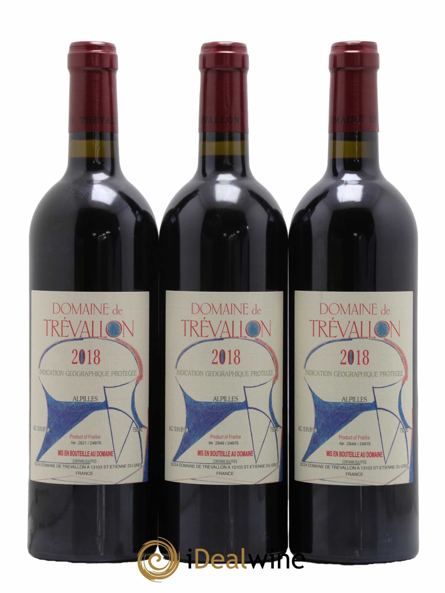 Alpilles Trévallon (Domaine de) Eloi Dürrbach 2018 - Lot de 3 bouteilles - 0
