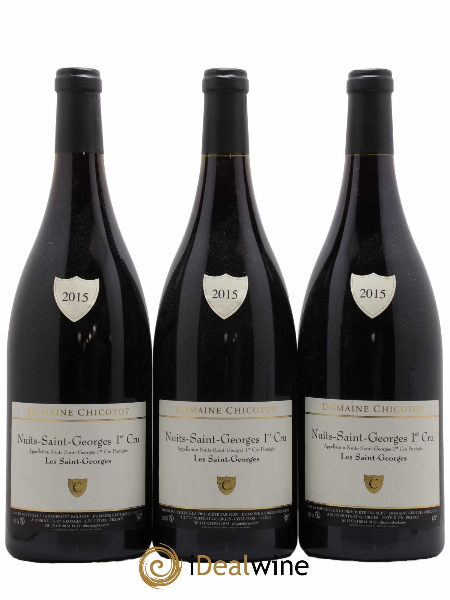 Nuits-Saint-Georges 1er Cru Les Saint-Georges Chicotot 2015 - Lot de 3 magnums - 0