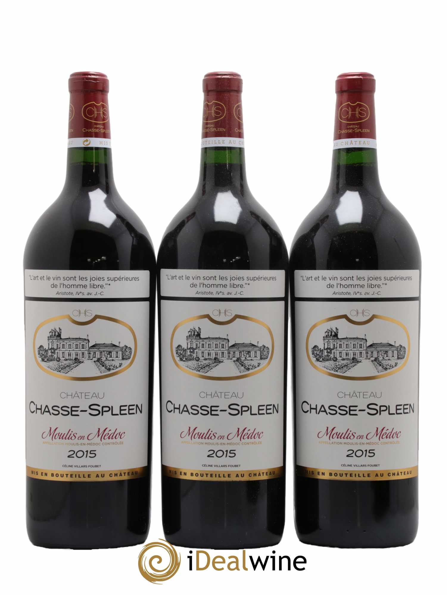 Château Chasse Spleen 2015 - Lot de 3 magnums - 0