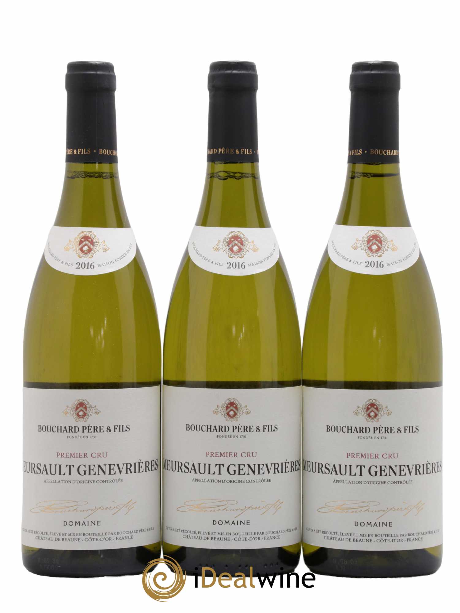 Meursault 1er Cru Genevrières Bouchard Père & Fils 2016 - Lot de 3 bouteilles - 0