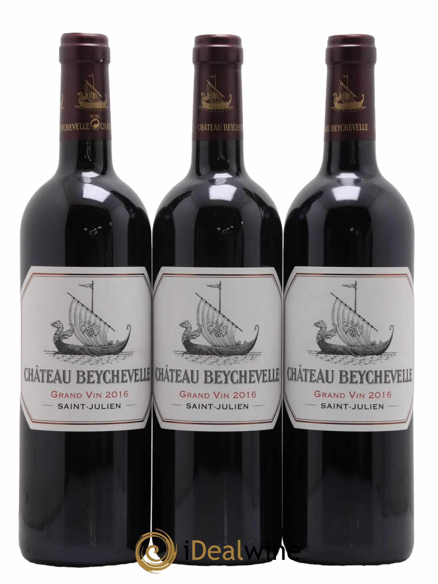 Château Beychevelle 4ème Grand Cru Classé 2016 - Lot de 3 bouteilles - 0