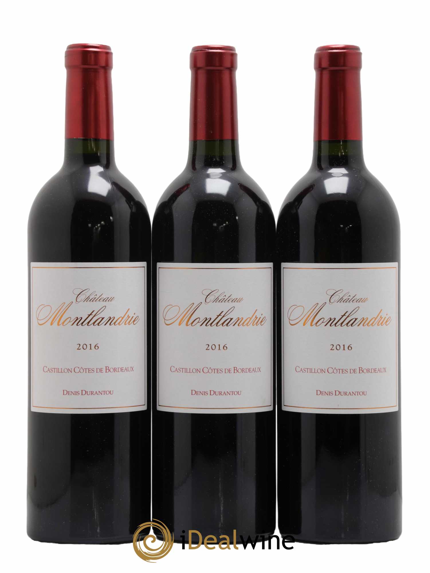 Castillon-Côtes-de-Bordeaux (Côtes-de-Castillon) Château Montlandrie 2016 - Lot de 3 bouteilles - 0