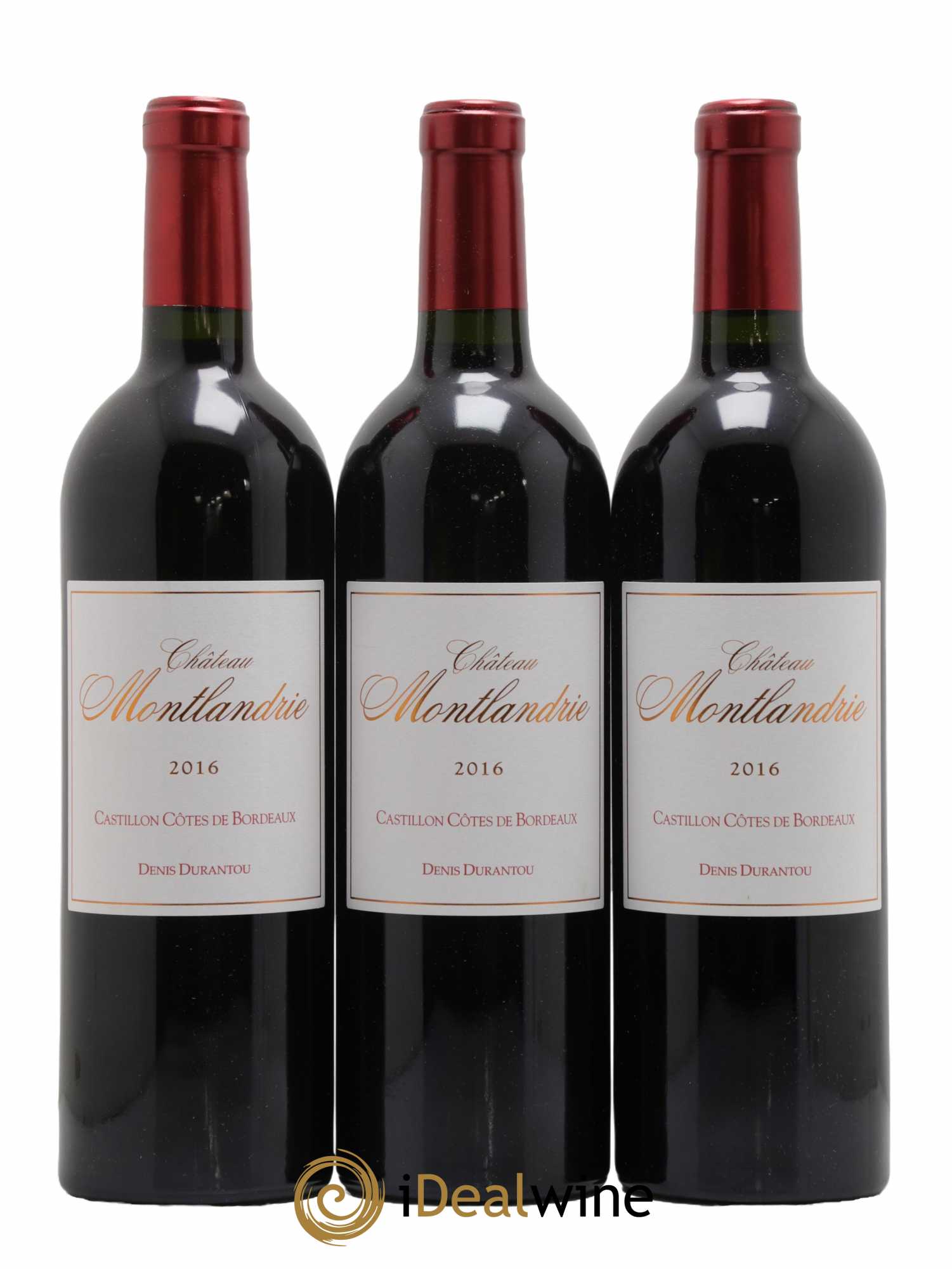 Castillon-Côtes-de-Bordeaux (Côtes-de-Castillon) Château Montlandrie 2016 - Lot de 3 bouteilles - 0