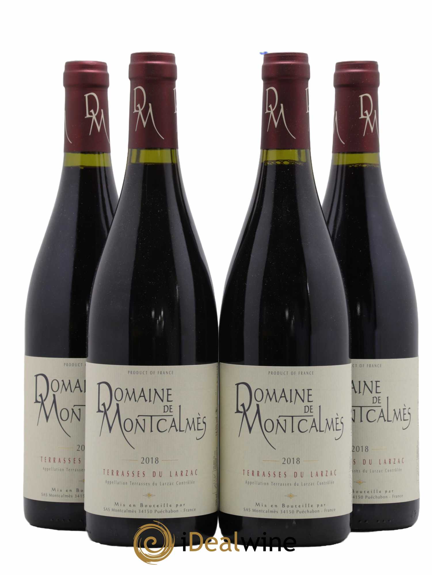 Terrasses du Larzac Domaine de Montcalmès Frédéric Pourtalié 2018 - Lot de 4 bouteilles - 0