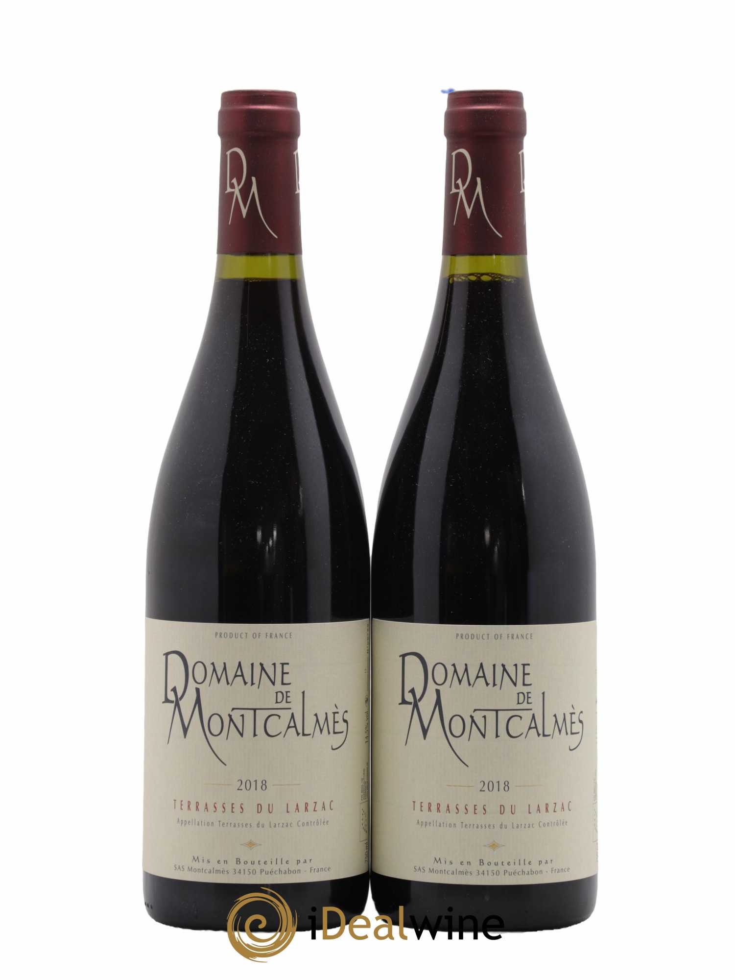 Terrasses du Larzac Domaine de Montcalmès Frédéric Pourtalié 2018 - Lot de 2 bouteilles - 0
