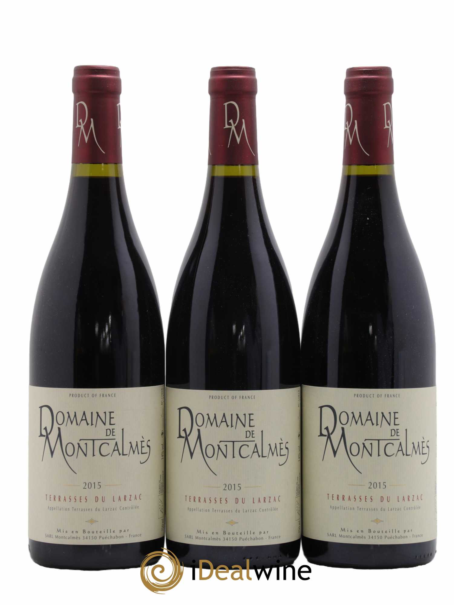 Terrasses du Larzac Domaine de Montcalmès Frédéric Pourtalié 2015 - Lot de 3 bouteilles - 0
