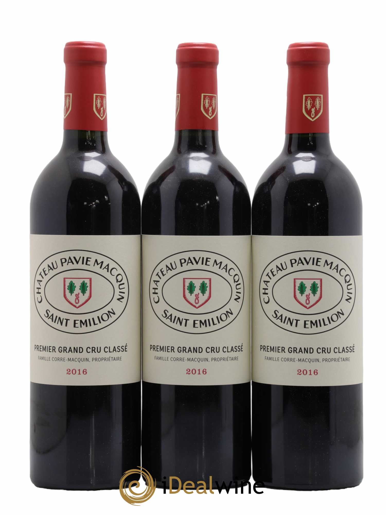 Château Pavie Macquin 1er Grand Cru Classé B 2016 - Lot de 3 bouteilles - 0