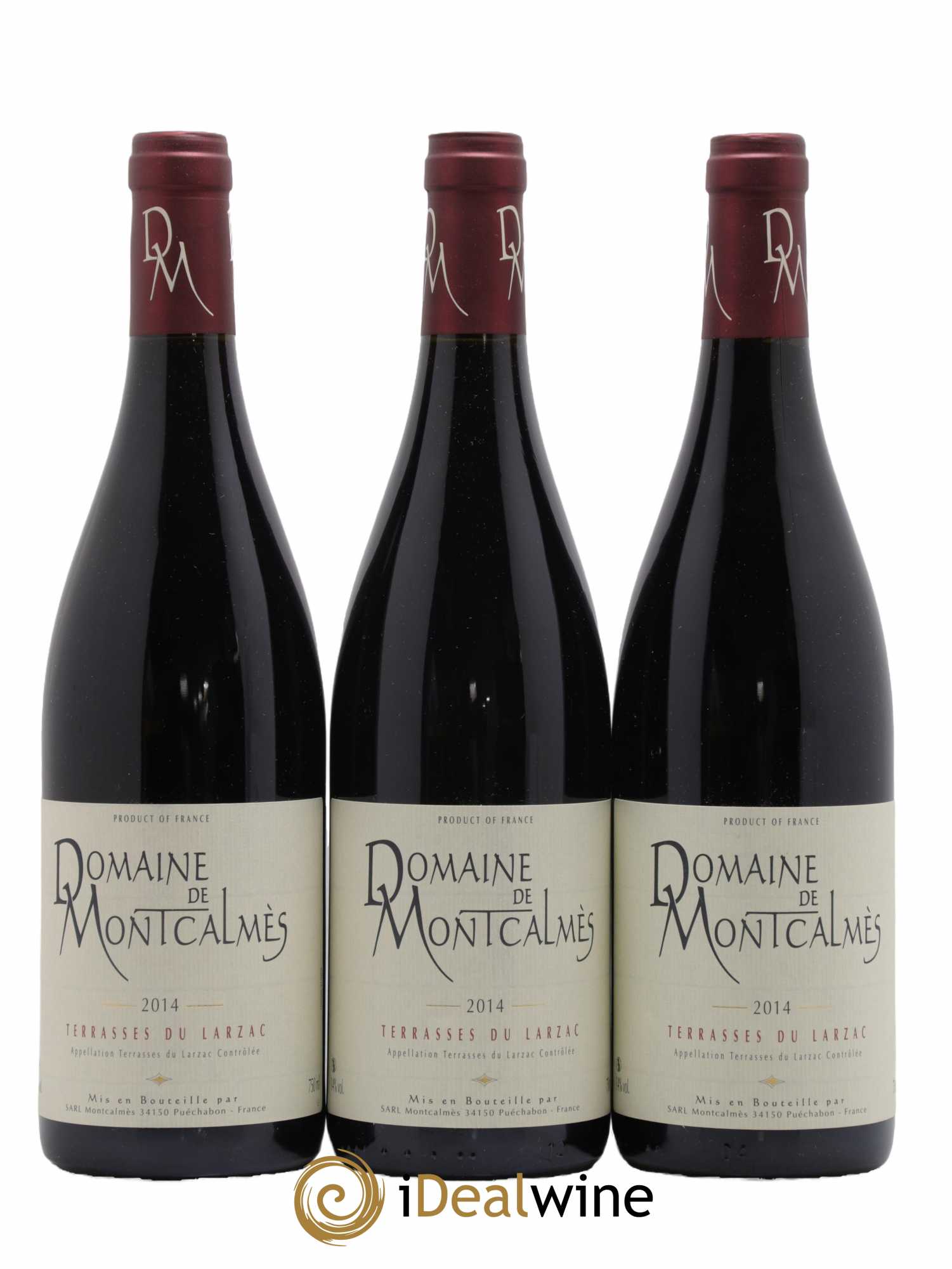 Terrasses du Larzac Domaine de Montcalmès Frédéric Pourtalié 2014 - Lot de 3 bouteilles - 0