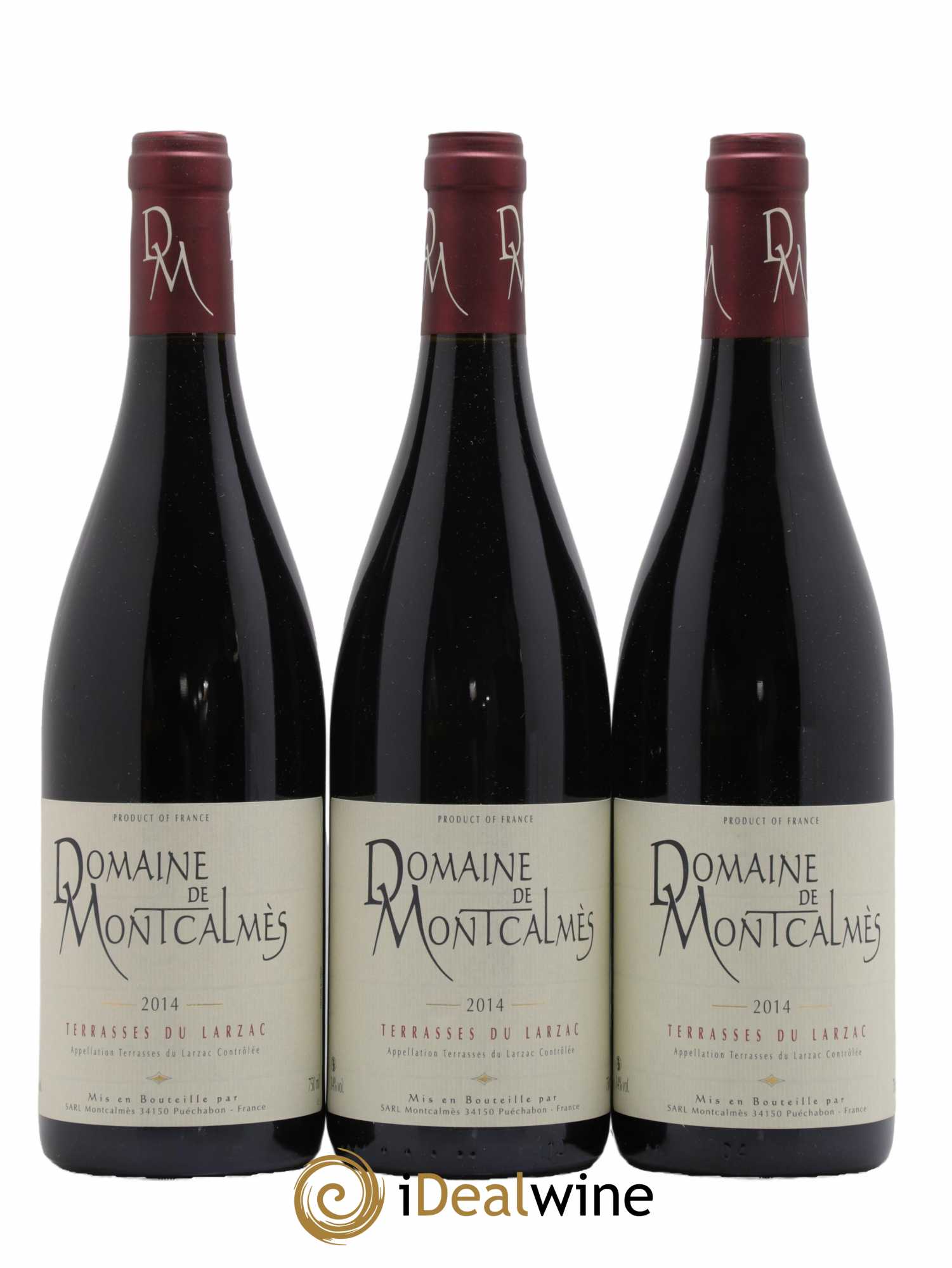 Terrasses du Larzac Domaine de Montcalmès Frédéric Pourtalié 2014 - Lot de 3 bouteilles - 0