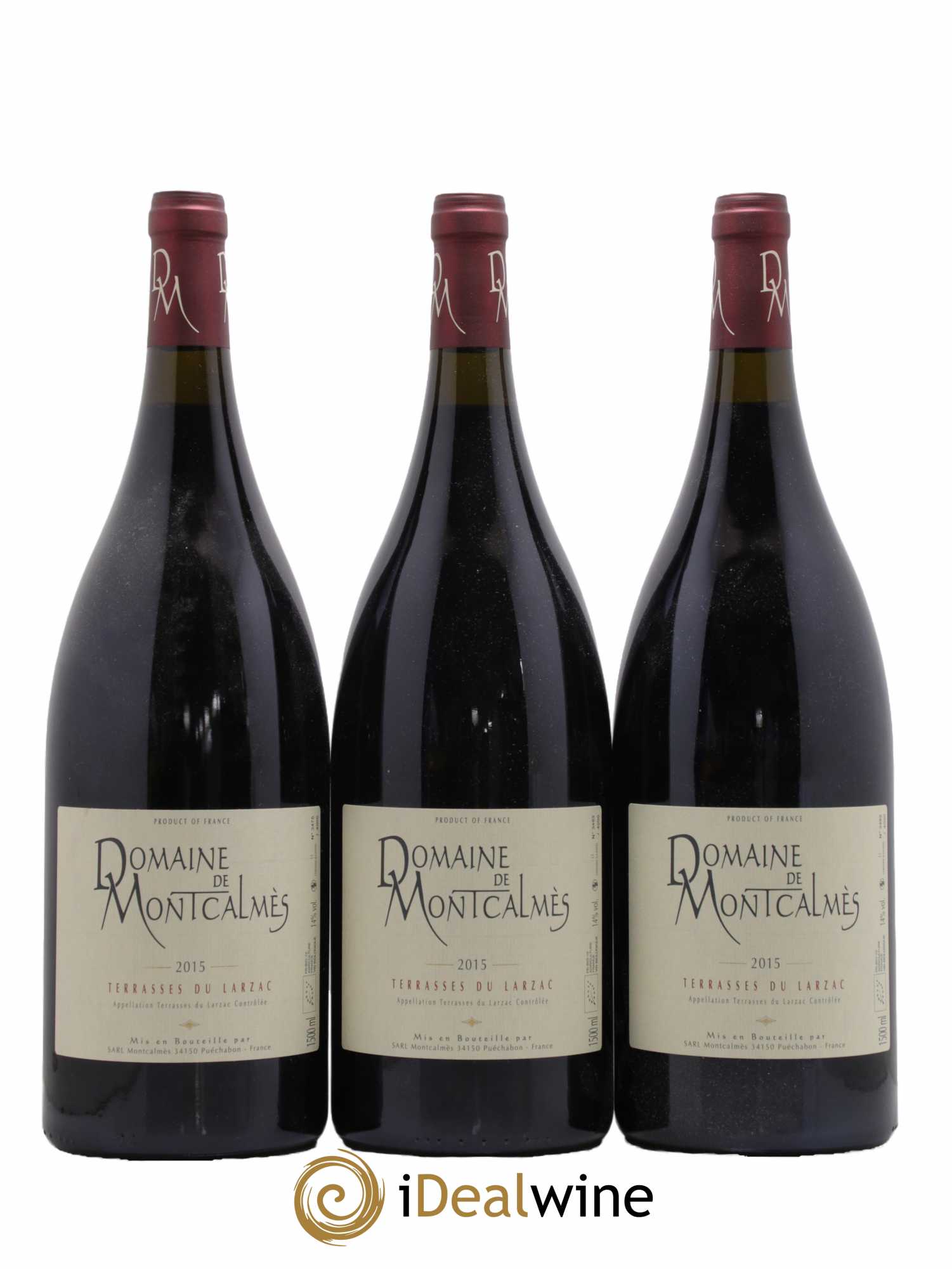 Terrasses du Larzac Domaine de Montcalmès Frédéric Pourtalié 2015 - Lot de 3 magnums - 0