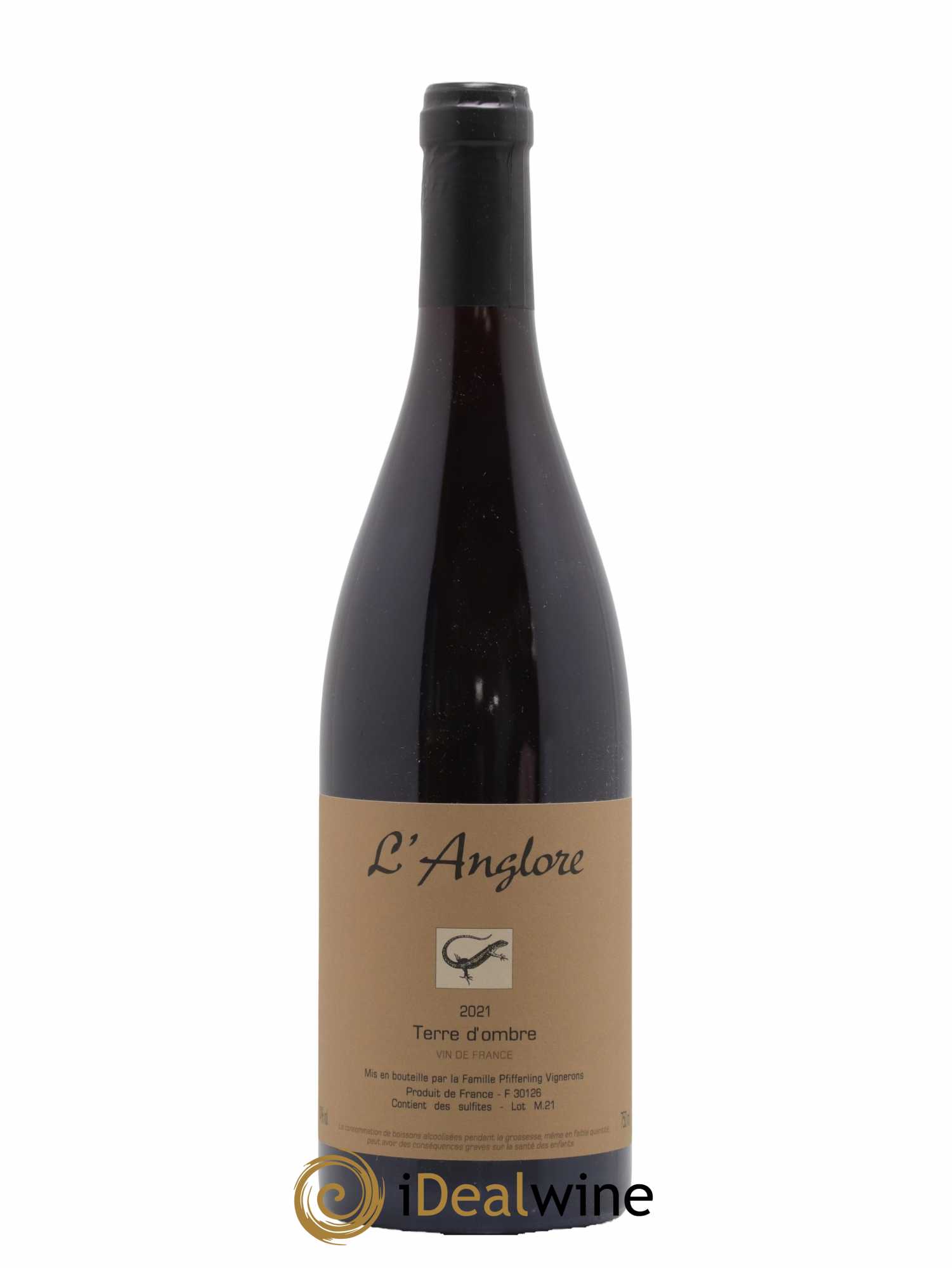 Vin de France Terre d'Ombre L'Anglore 2021 - Lot de 1 bouteille - 0