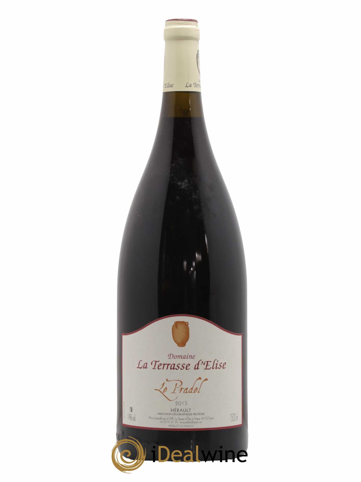 Pays d'Hérault Le Pradel Terrasse d'Elise (Domaine de la) 2015 - Lot de 1 magnum - 0