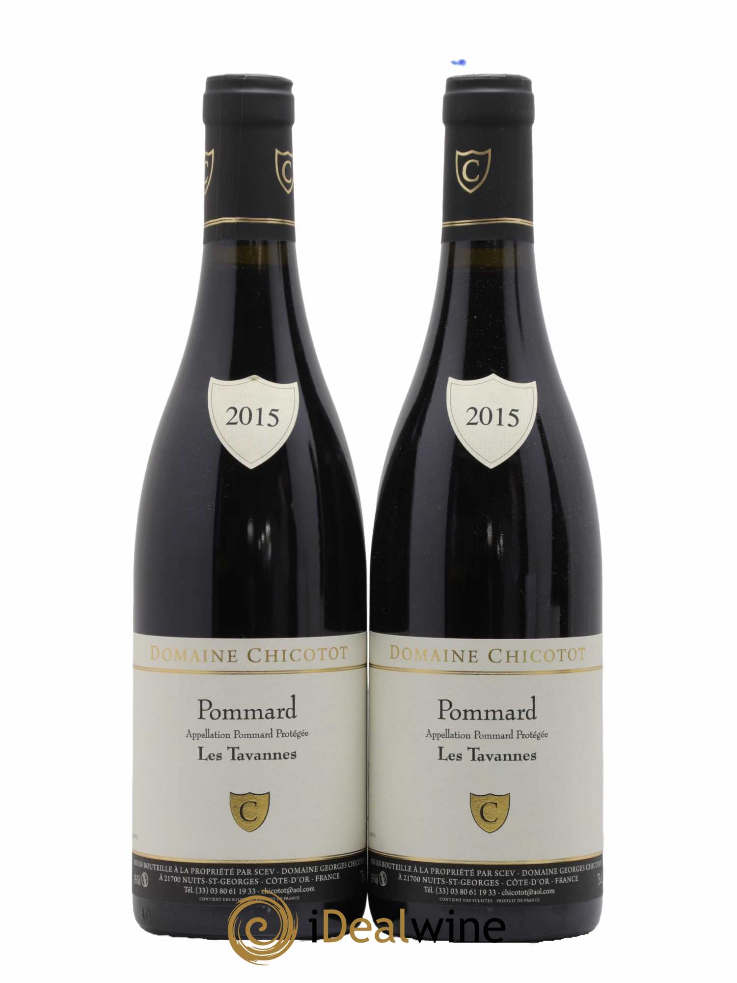 Pommard Les Tavannes Domaine Chicotot 2015 - Lot de 2 bouteilles - 0