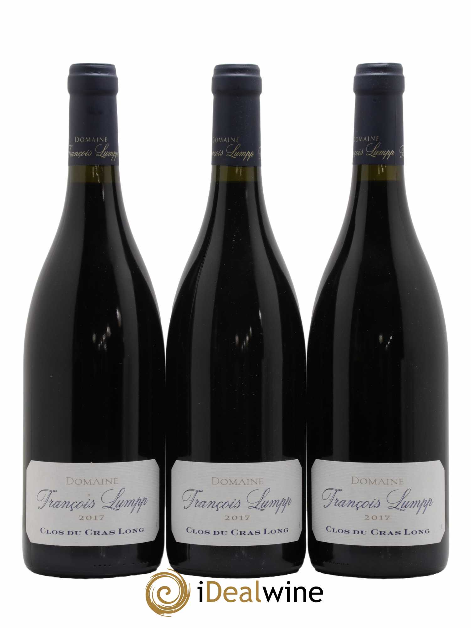 Givry 1er Cru Clos du Cras Long François Lumpp (Domaine) 2017 - Lotto di 3 bottiglie - 0