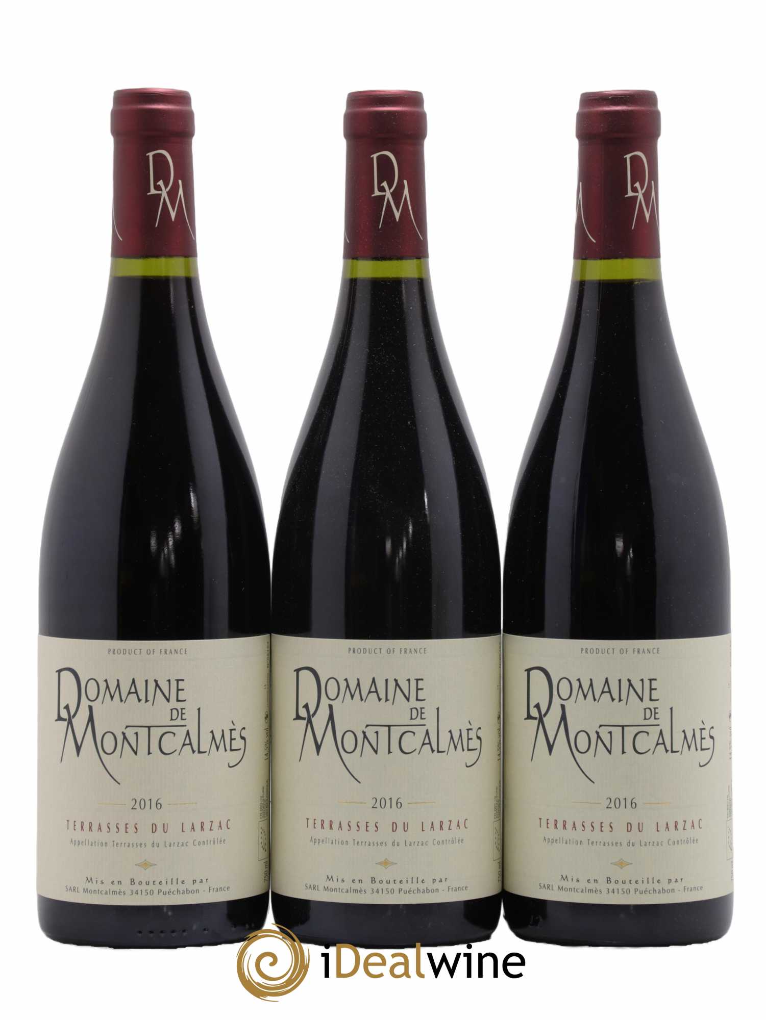 Terrasses du Larzac Domaine de Montcalmès Frédéric Pourtalié 2016 - Lot de 3 bouteilles - 0