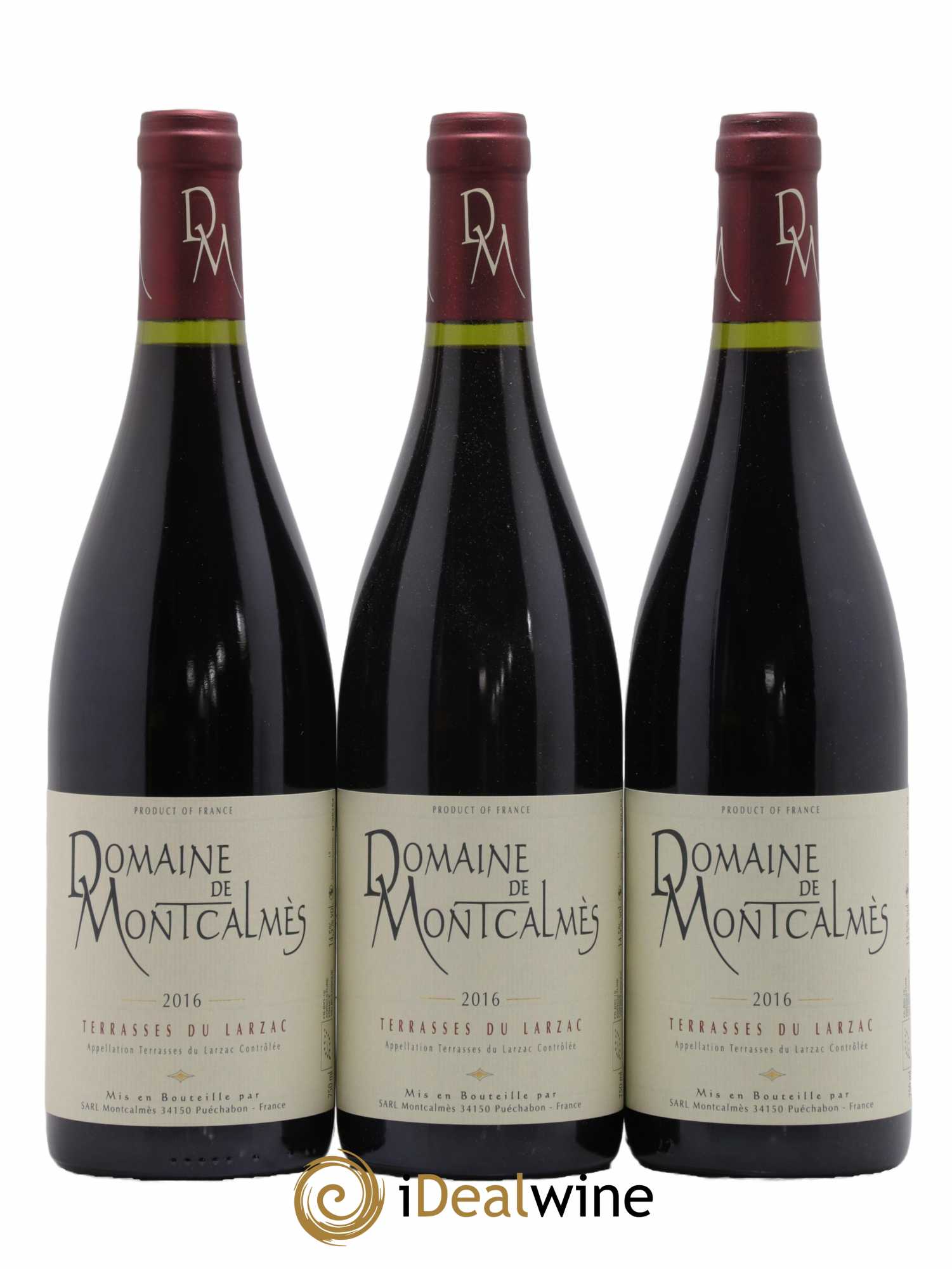 Terrasses du Larzac Domaine de Montcalmès Frédéric Pourtalié 2016 - Lot de 3 bouteilles - 0