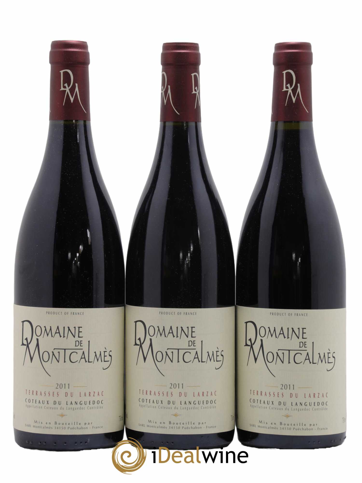 Terrasses du Larzac Domaine de Montcalmès Frédéric Pourtalié 2011 - Lot de 3 bouteilles - 0