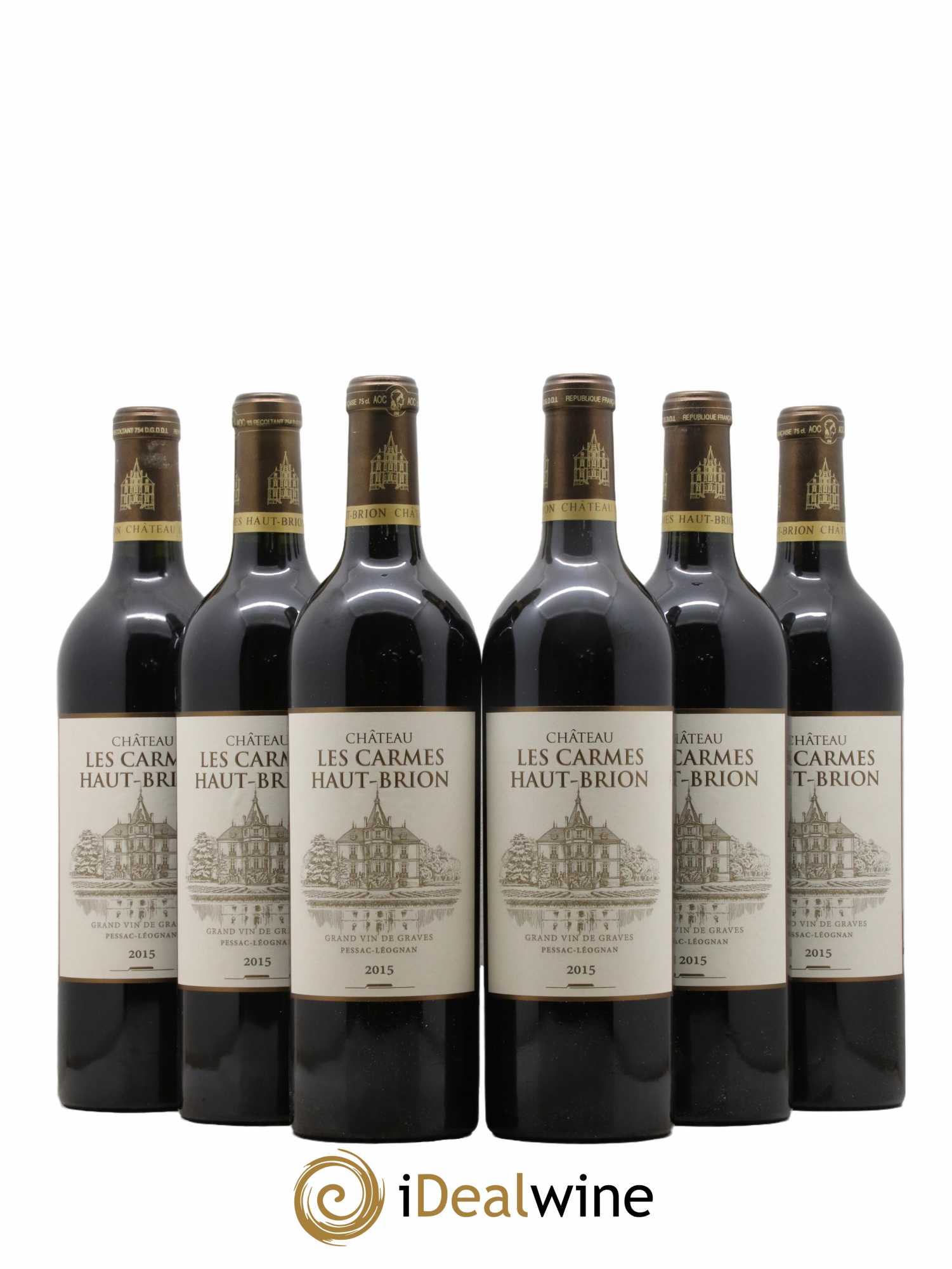 Château Les Carmes Haut-Brion 2015 - Lot de 6 bouteilles - 0