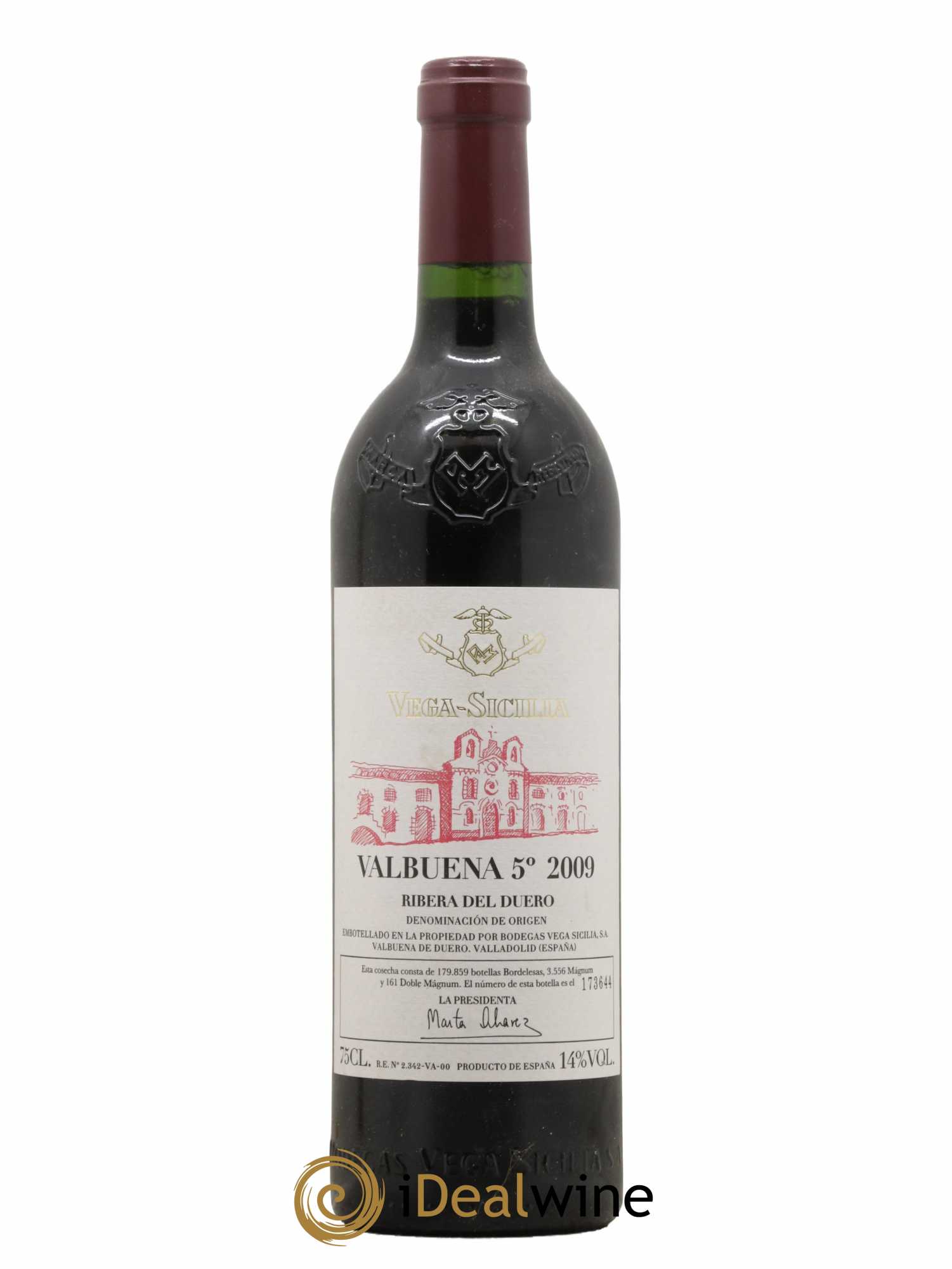 Ribera Del Duero DO Vega Sicilia Valbuena 5 ano Famille Alvarez 2009 - Lot de 1 bouteille - 0