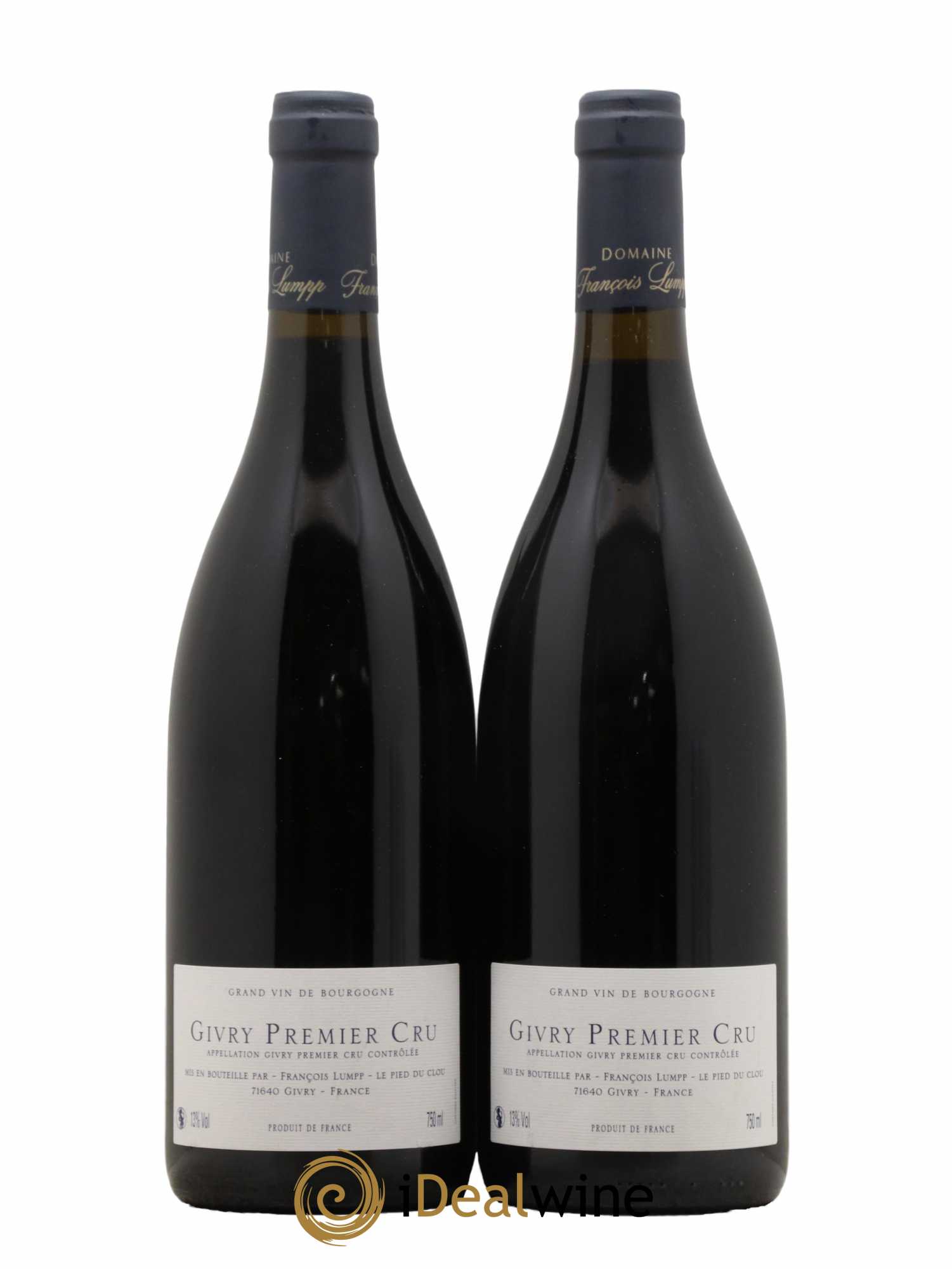 Givry 1er Cru Le Pied du Clou François Lumpp (Domaine) 2018 - Lot de 2 bouteilles - 1
