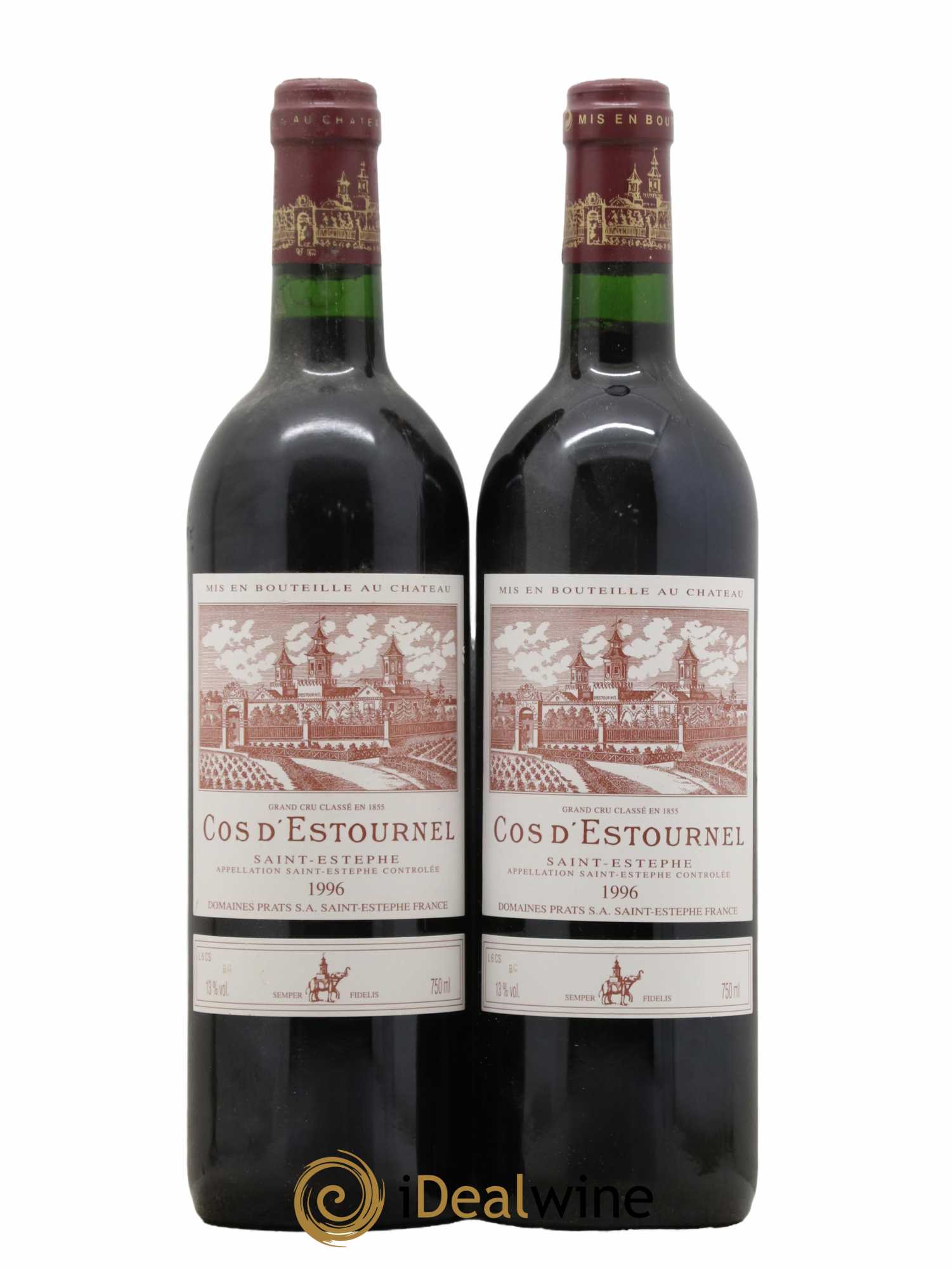 Cos d'Estournel 2ème Grand Cru Classé 1996 - Lot de 2 bouteilles - 0