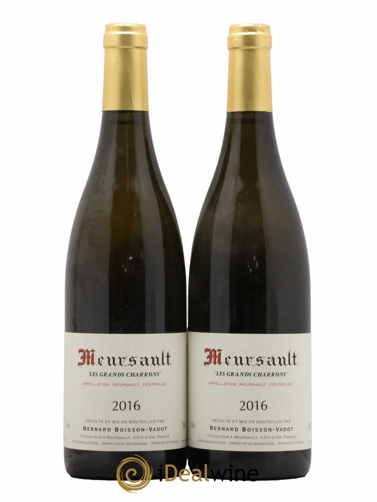 Meursault Les Grands Charrons Boisson-Vadot (Domaine) 2016 - Lot de 2 bouteilles - 0