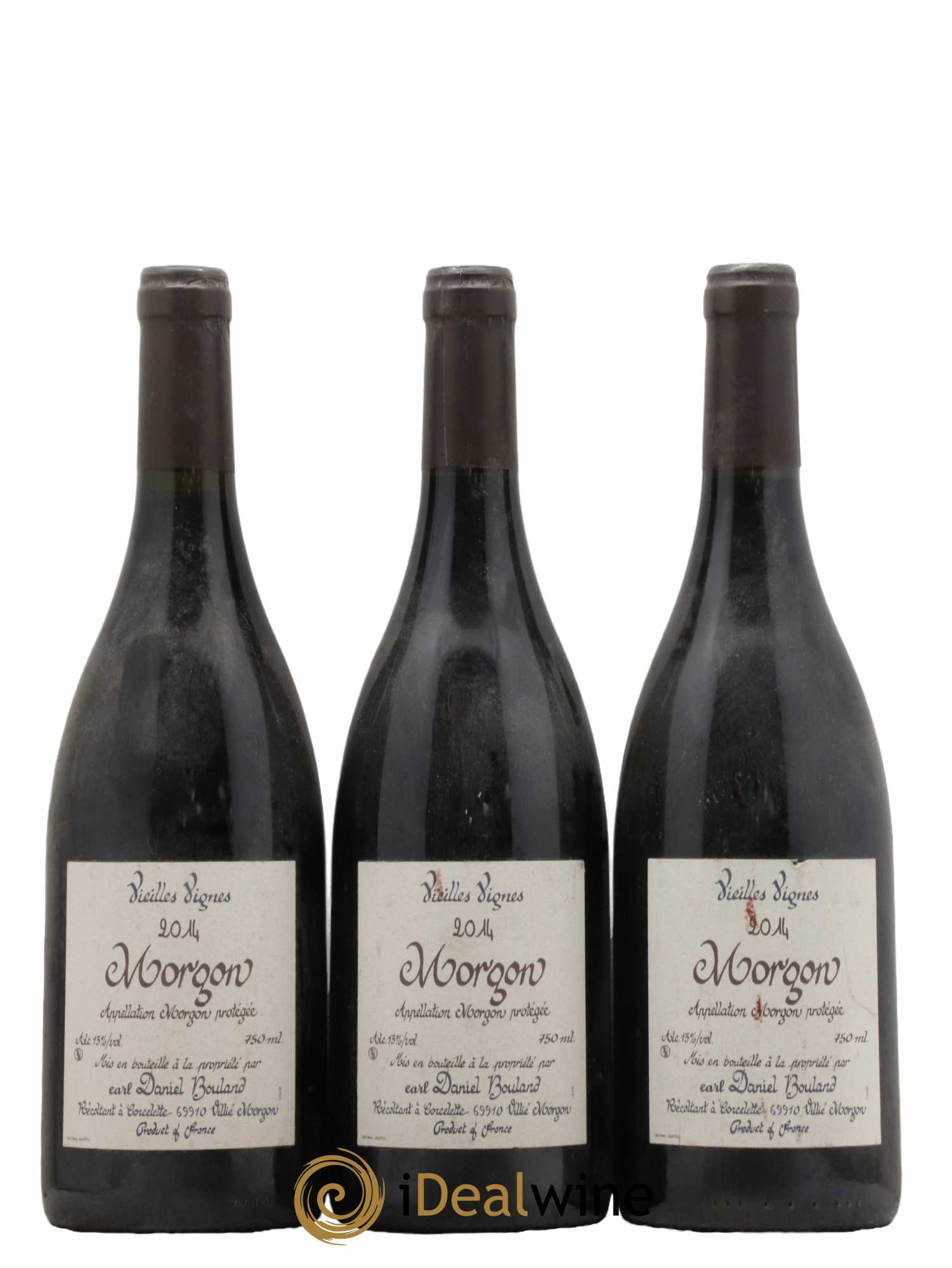 Morgon Vieilles Vignes Daniel Bouland (Domaine) 2014 - Lot de 3 bouteilles - 0
