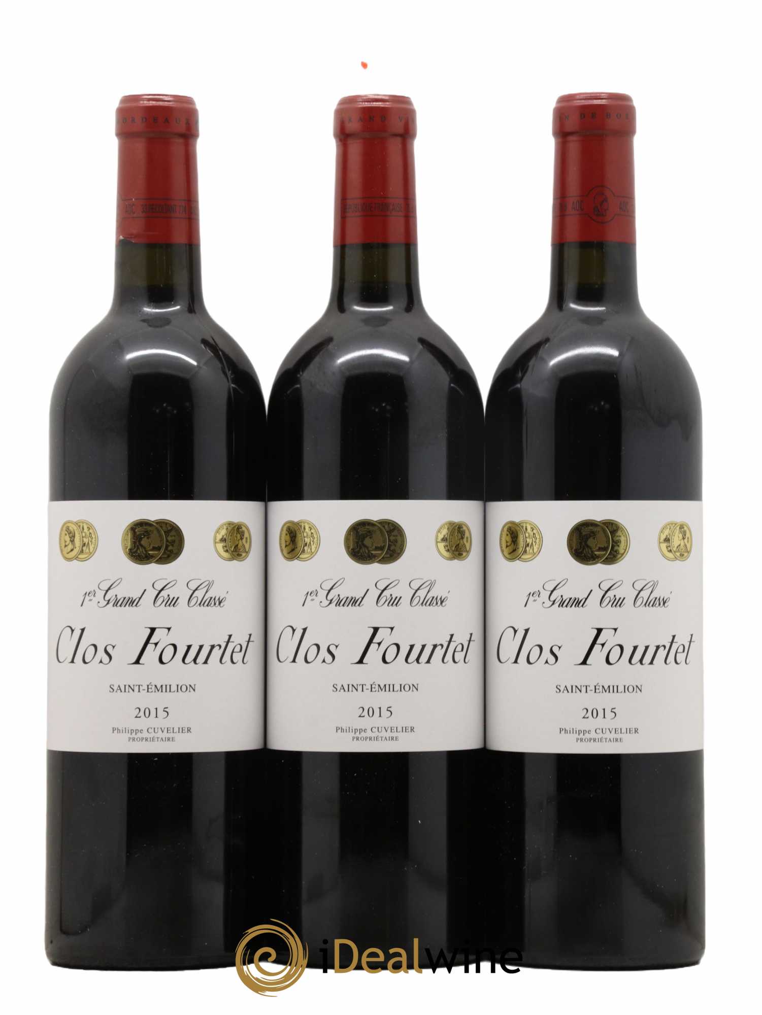 Clos Fourtet 1er Grand Cru Classé B 2015 - Lot de 6 bouteilles - 1