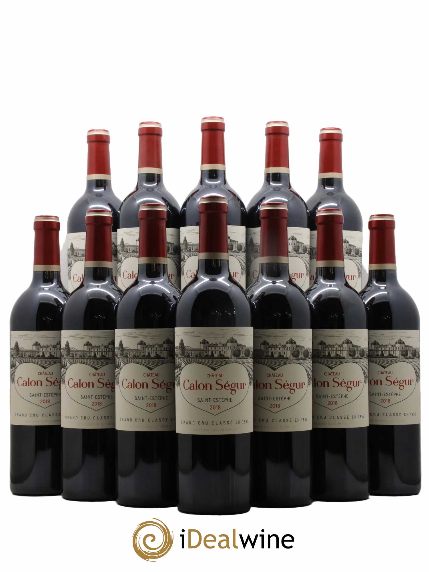 Château Calon Ségur 3ème Grand Cru Classé 2018 - Lot de 12 bouteilles - 0