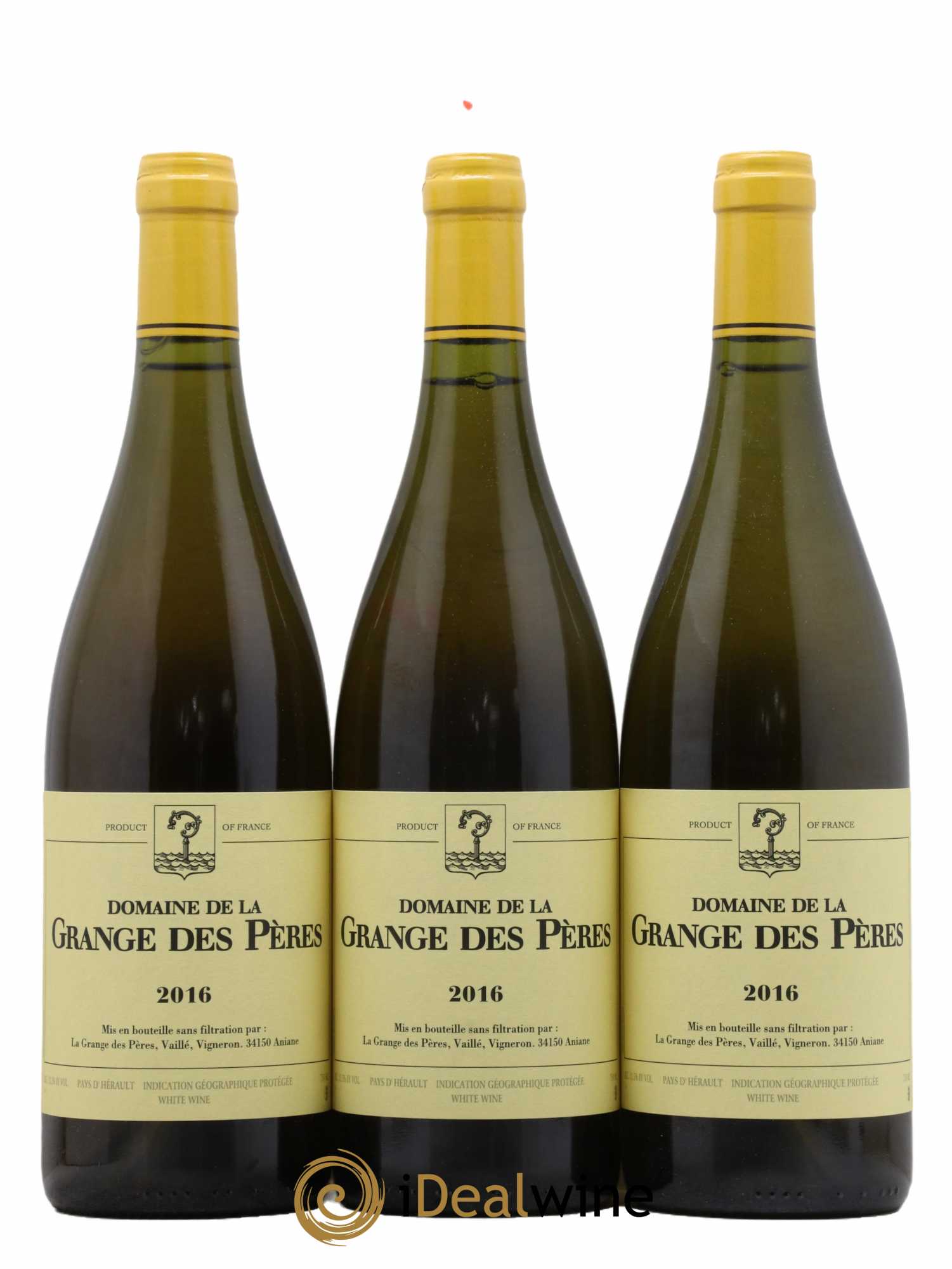 Pays d'Hérault Grange des Pères Laurent Vaillé 2016 - Lot de 3 bouteilles - 0