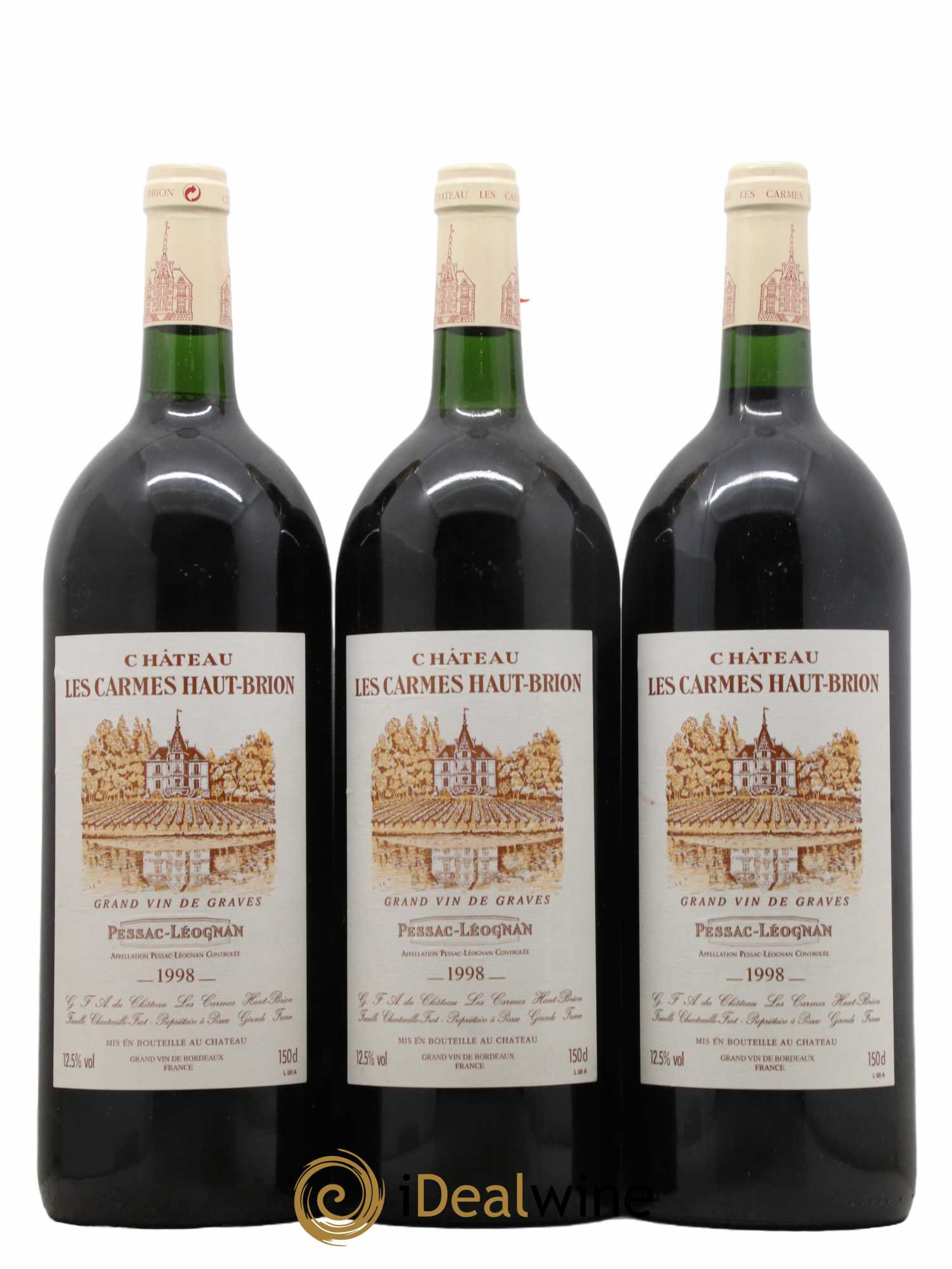 Château Les Carmes Haut-Brion 1998 - Lot de 3 magnums - 0