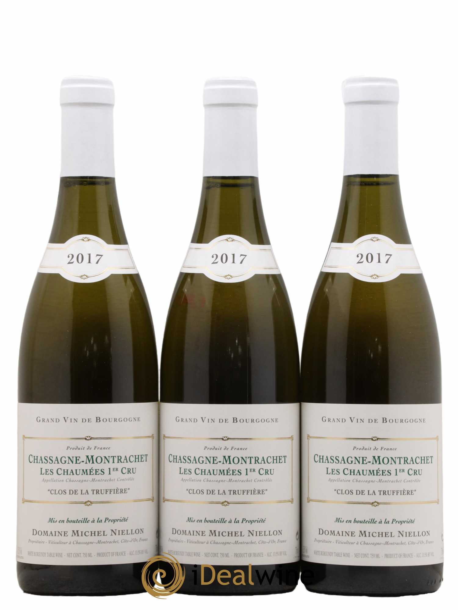 Chassagne-Montrachet 1er Cru Les Chaumées Clos de la Truffière Michel Niellon (Domaine) 2017 - Lotto di 3 bottiglie - 0