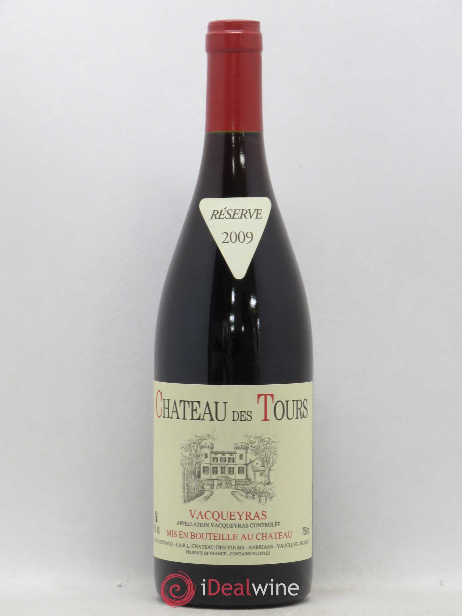Vacqueyras Château des Tours Emmanuel Reynaud 2009 - Lot de 1 bouteille - 0