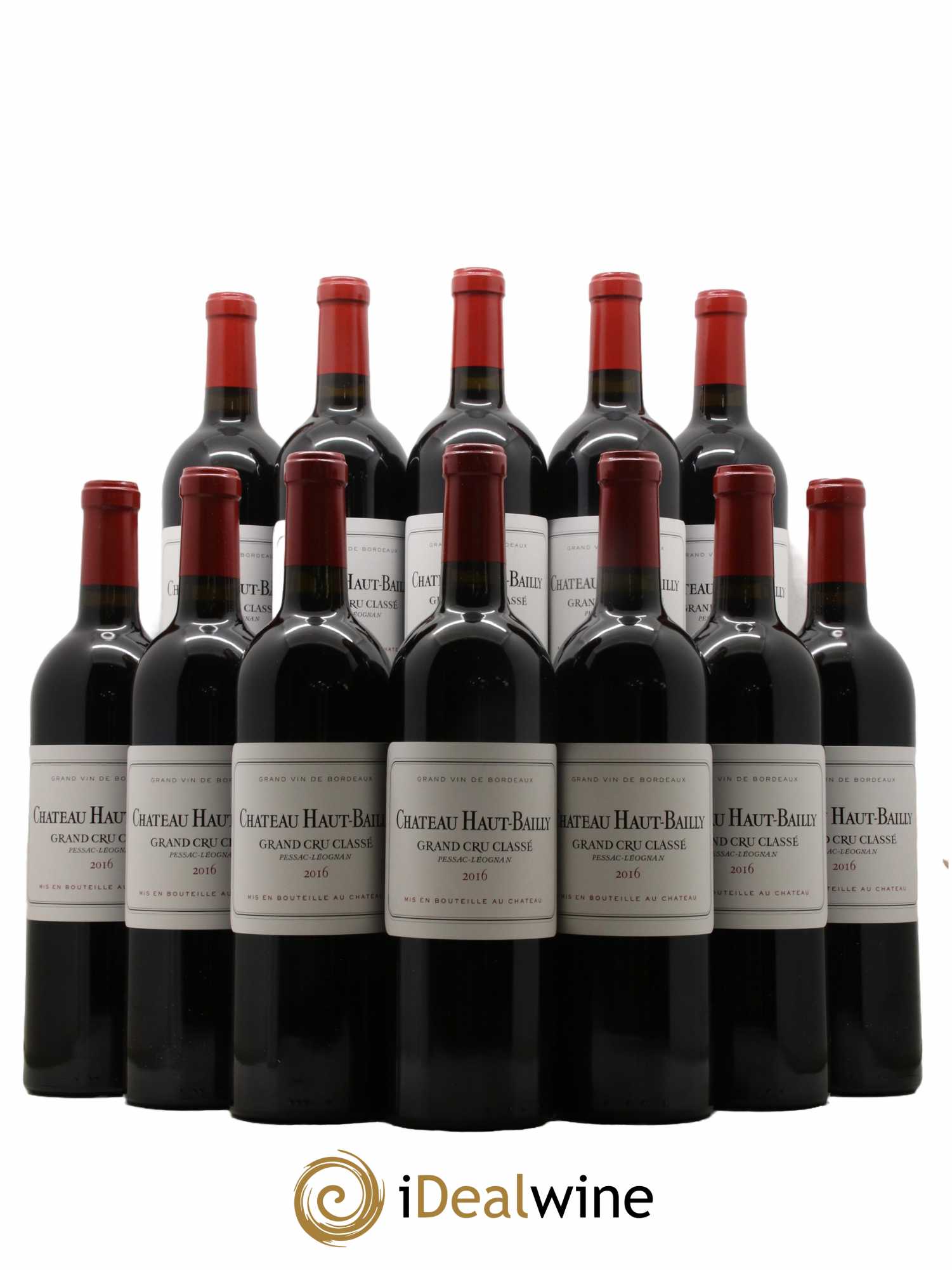 Château Haut-Bailly Cru Classé de Graves 2016 - Lot de 12 bouteilles - 0