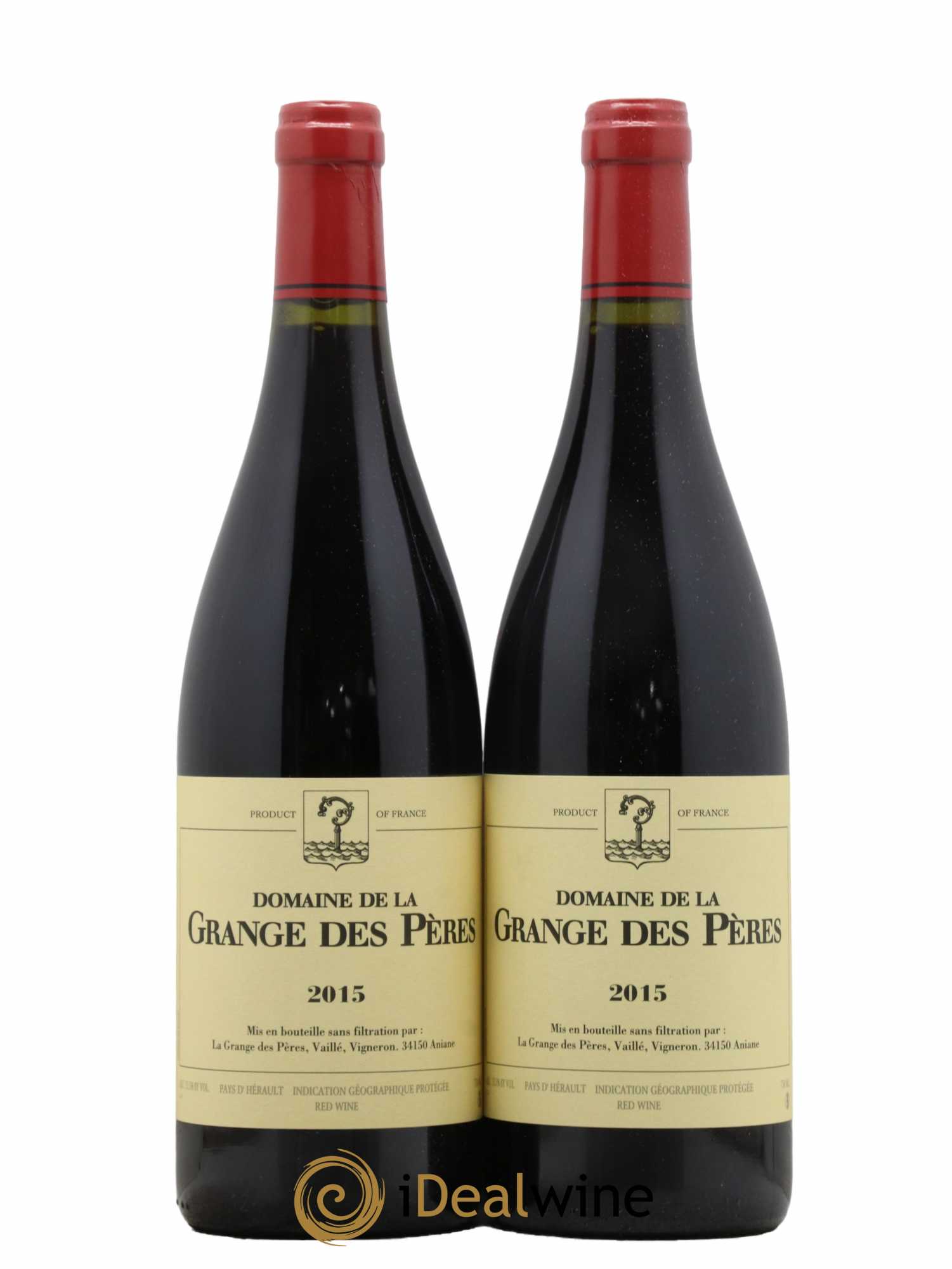 Pays d'Hérault Grange des Pères Laurent Vaillé 2015 - Lot de 2 bouteilles - 0