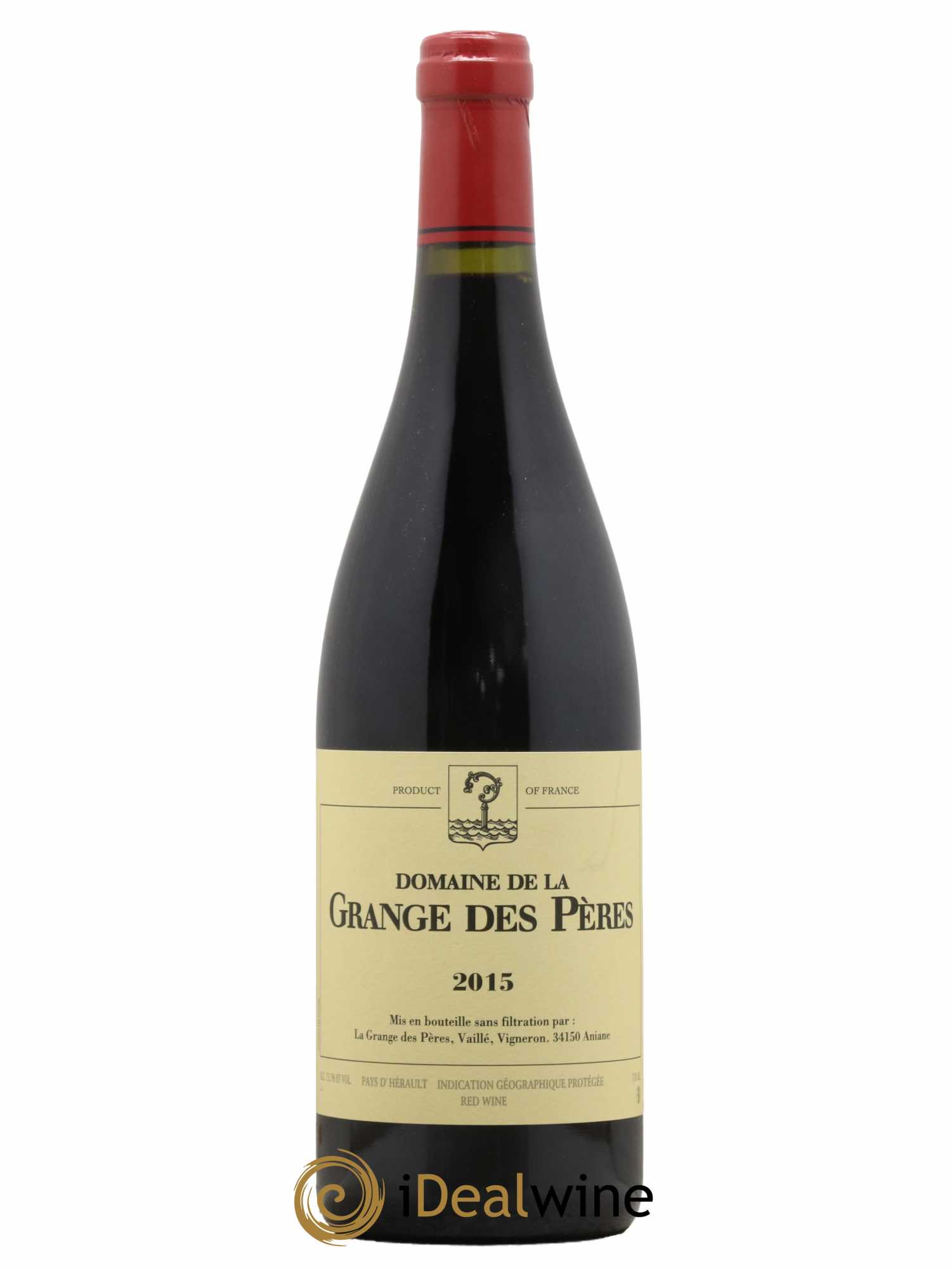 Pays d'Hérault Grange des Pères Laurent Vaillé 2015 - Lot de 1 bouteille - 0