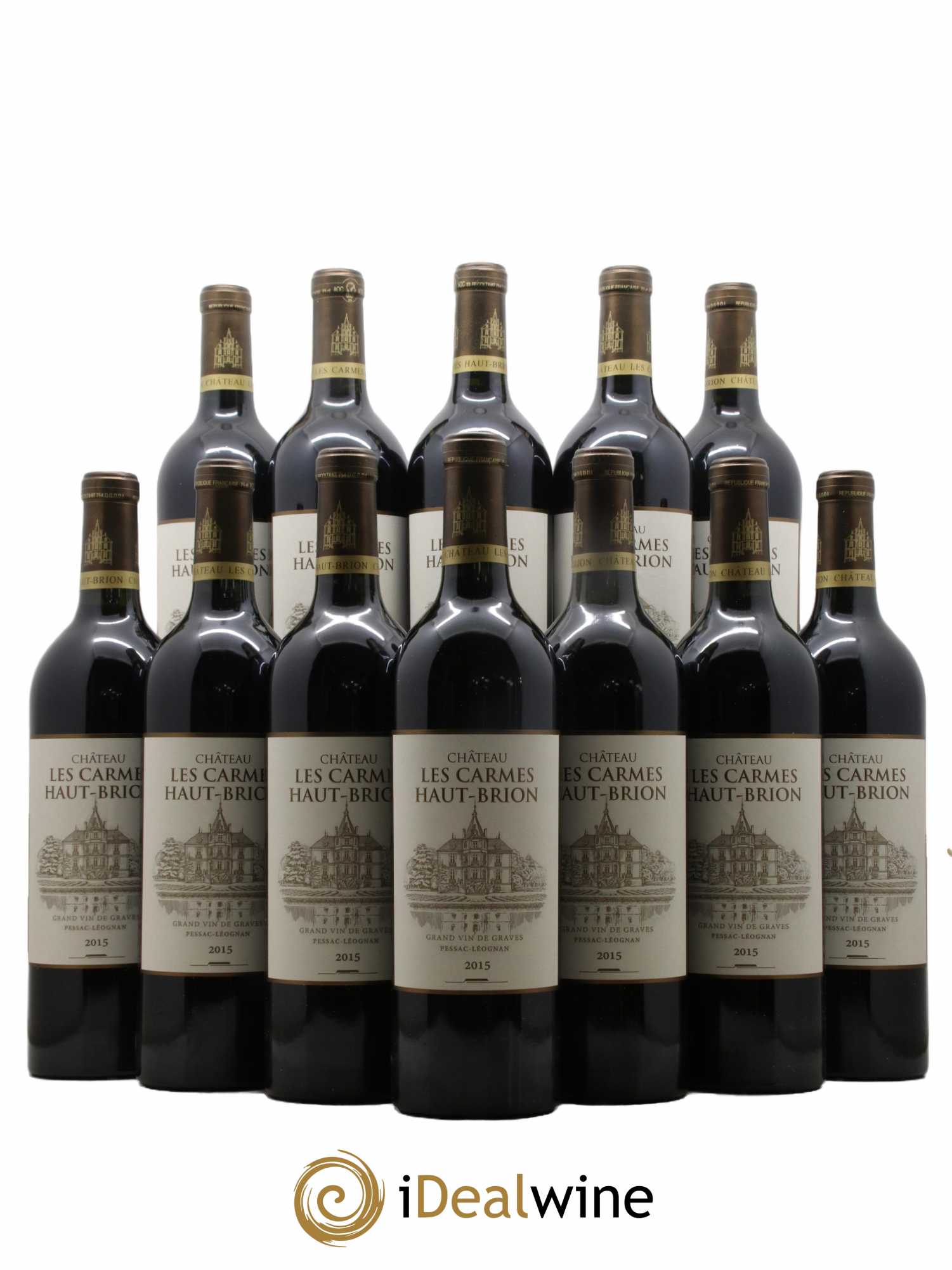 Château Les Carmes Haut-Brion 2015 - Lot de 12 bouteilles - 0