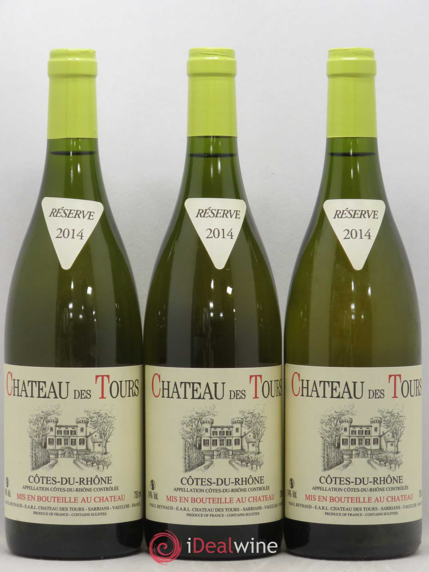 Côtes-du-Rhône Château des Tours Emmanuel Reynaud 2014 - Lot de 3 bouteilles - 0