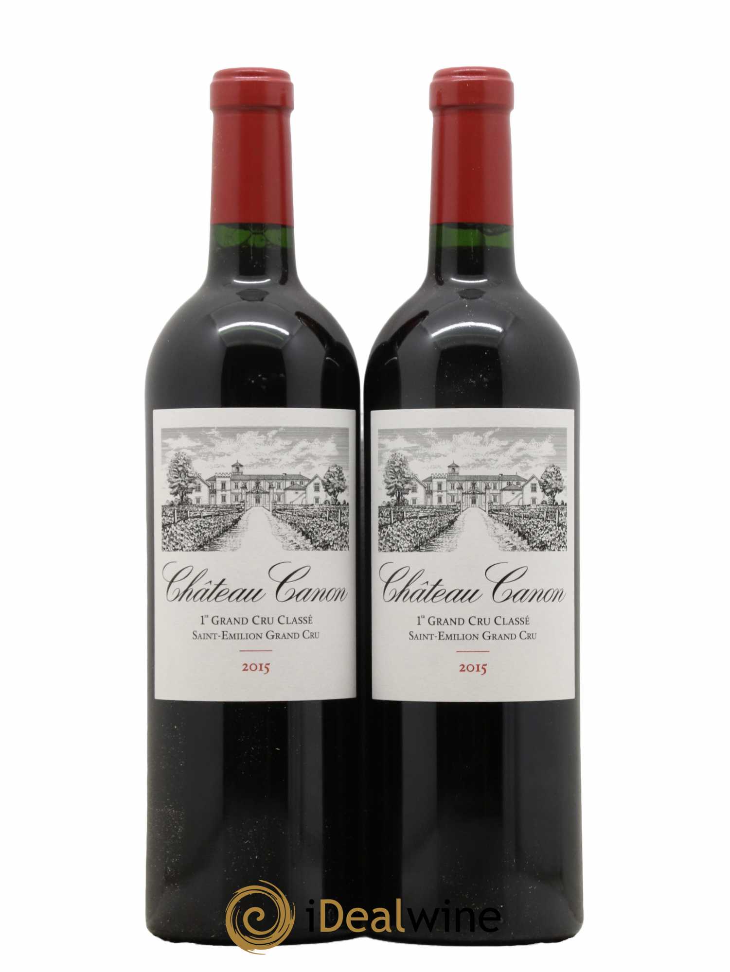 Château Canon 1er Grand Cru Classé B 2015 - Lot de 2 bouteilles - 0