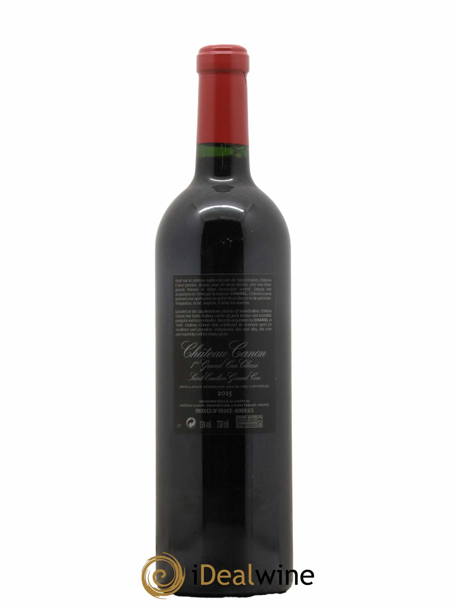 Château Canon 1er Grand Cru Classé B 2015 - Lot de 1 bouteille - 1