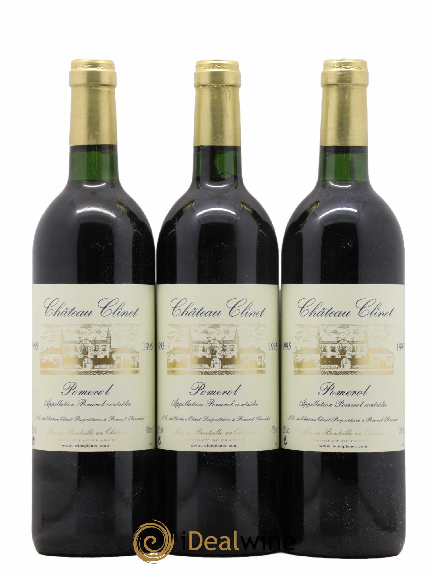 Château Clinet 1995 - Lot de 3 bouteilles - 0