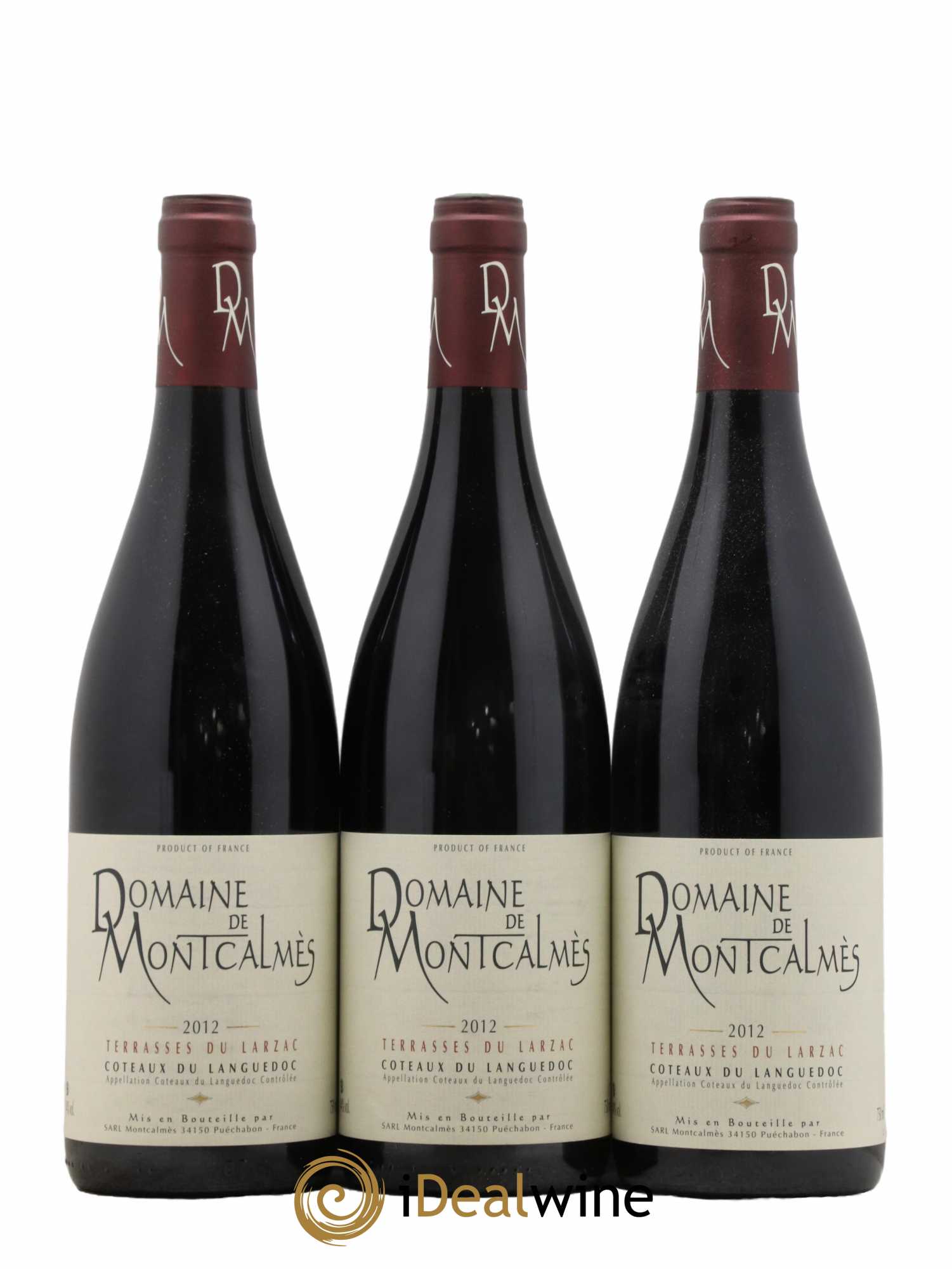 Terrasses du Larzac Domaine de Montcalmès Frédéric Pourtalié 2012 - Lot de 3 bouteilles - 0