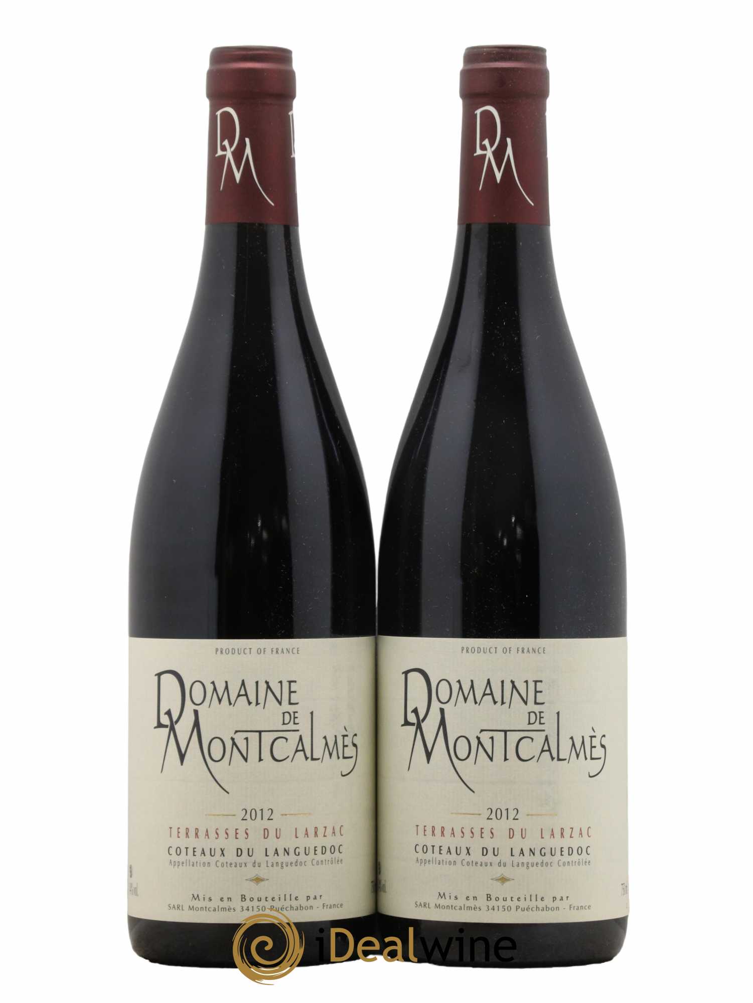 Terrasses du Larzac Domaine de Montcalmès Frédéric Pourtalié 2012 - Lot de 2 bouteilles - 0