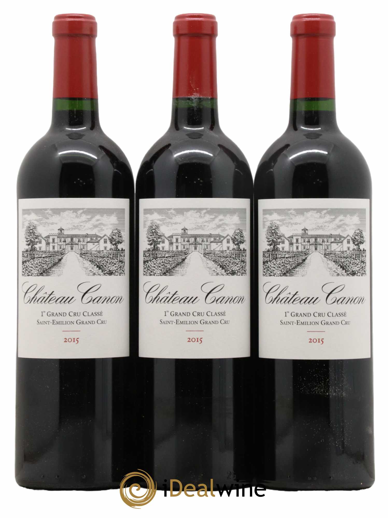 Château Canon 1er Grand Cru Classé B 2015 - Lotto di 6 bottiglie - 3