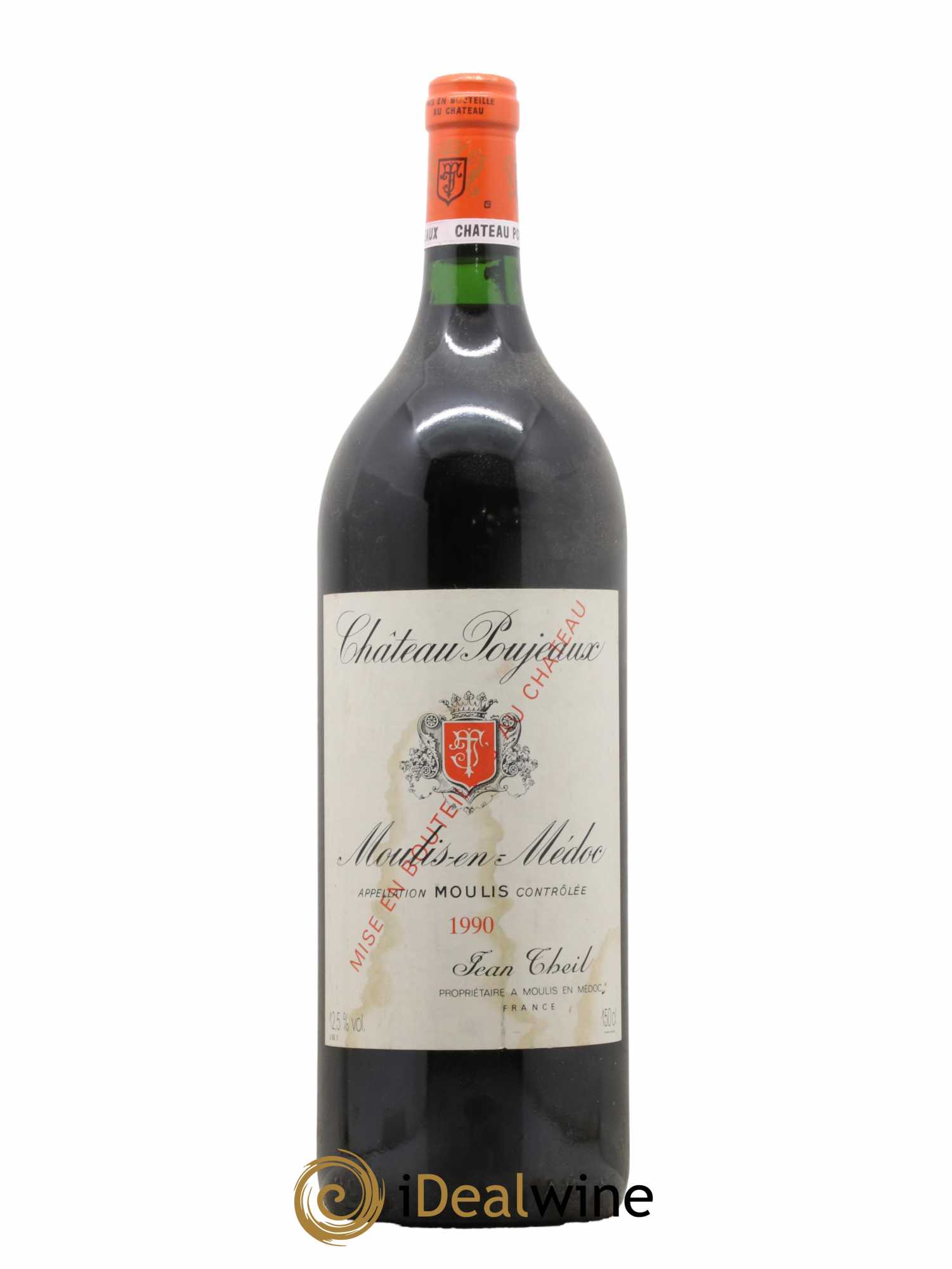 Château Poujeaux 1990 - Lot de 1 magnum - 0