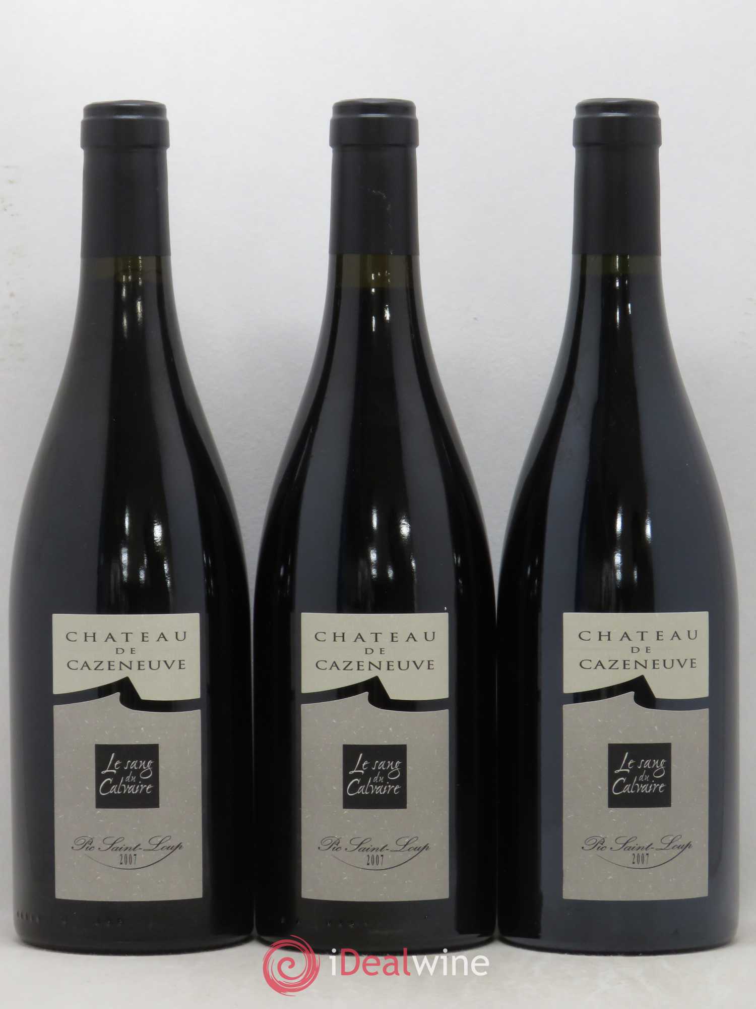 Coteaux du Languedoc Pic Saint Loup Le Sang du Calvaire Domaine de Cazeneuve 2007 - Posten von 6 Flaschen - 2