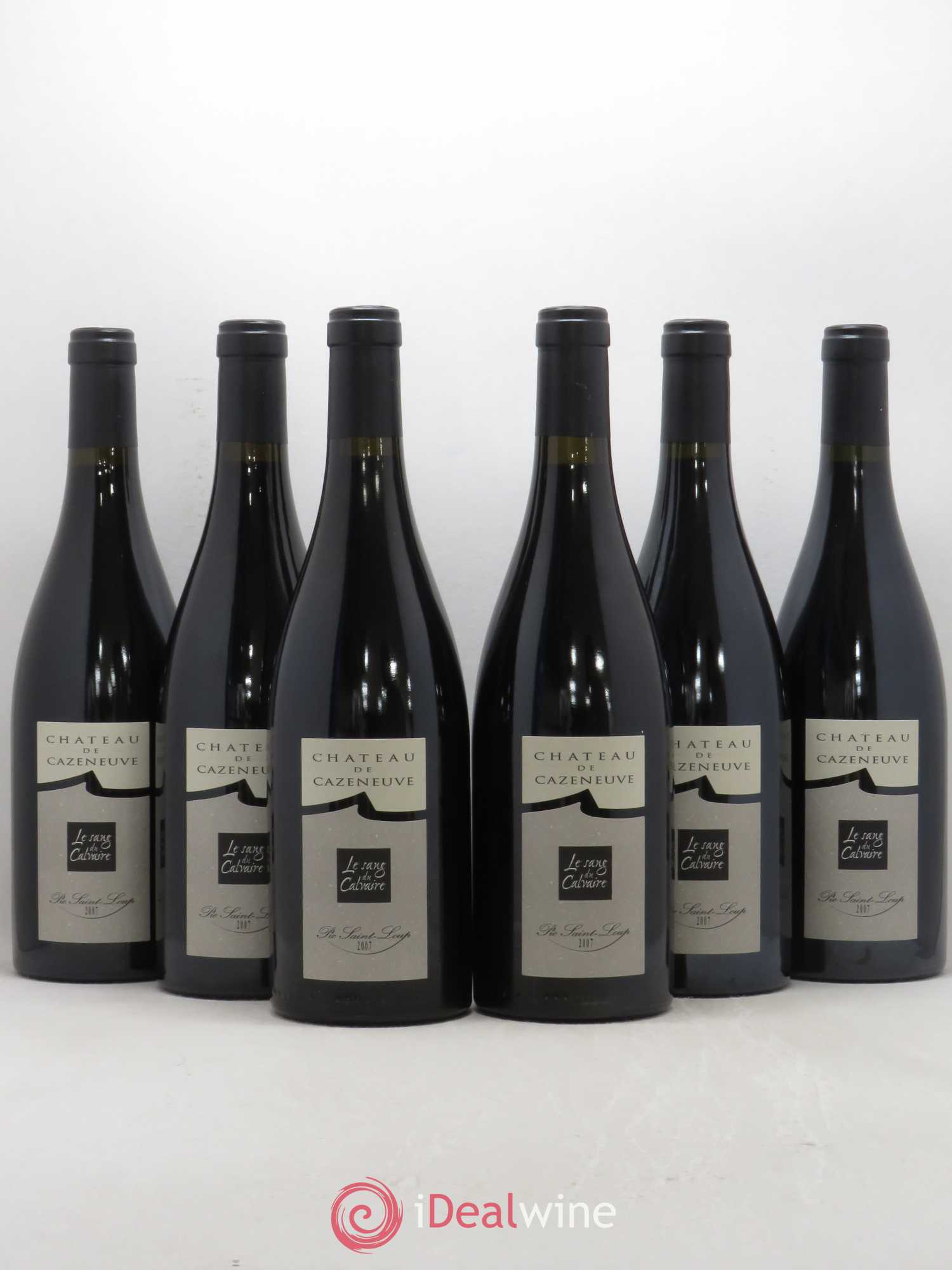 Coteaux du Languedoc Pic Saint Loup Le Sang du Calvaire Domaine de Cazeneuve 2007 - Posten von 6 Flaschen - 0